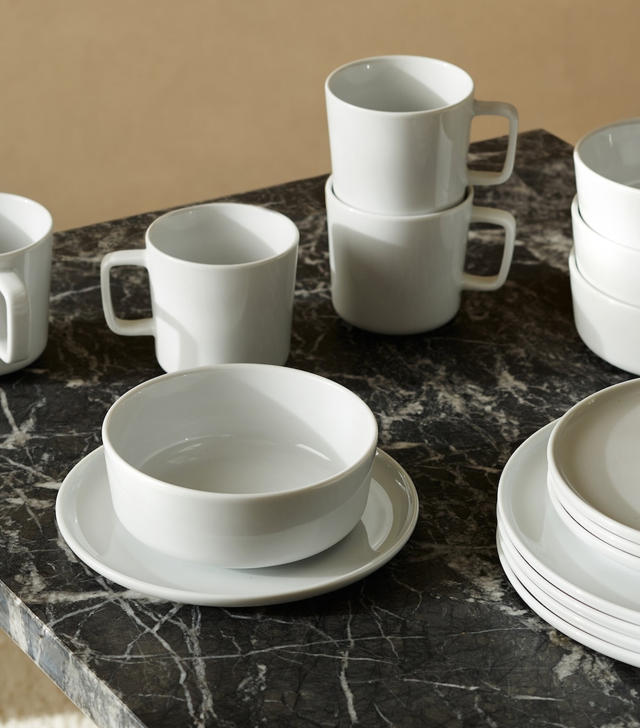 Set of 2 Porcelain Collective Mugs (370ml) WHITE Image 5