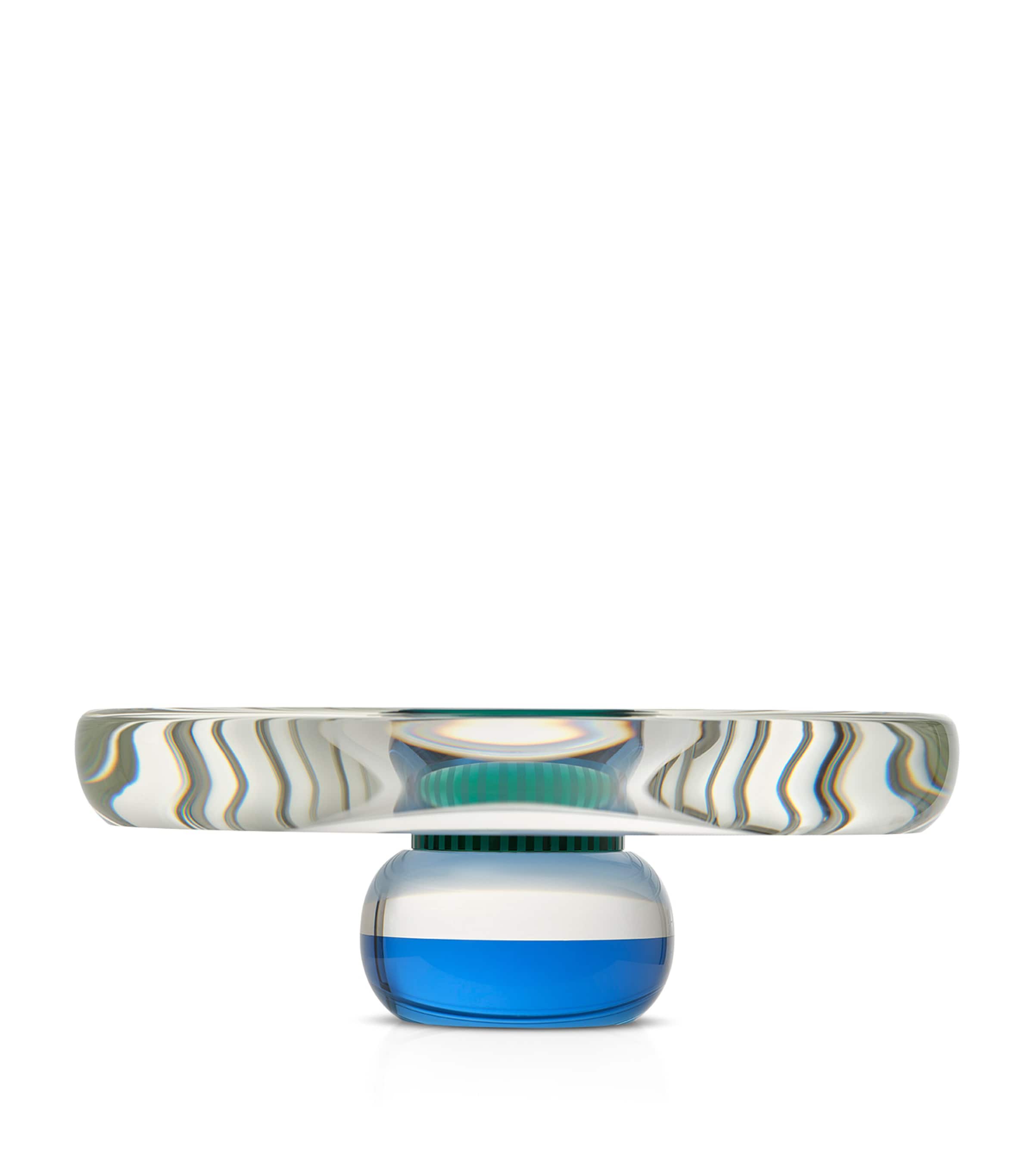 Reflections Copenhagen Crystal Colette Tray Clear And Blue