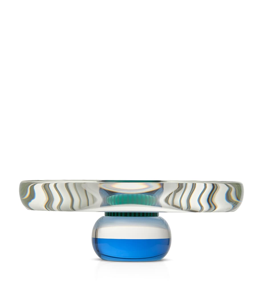 Reflections Copenhagen Crystal Colette Tray Clear And Blue Image 1