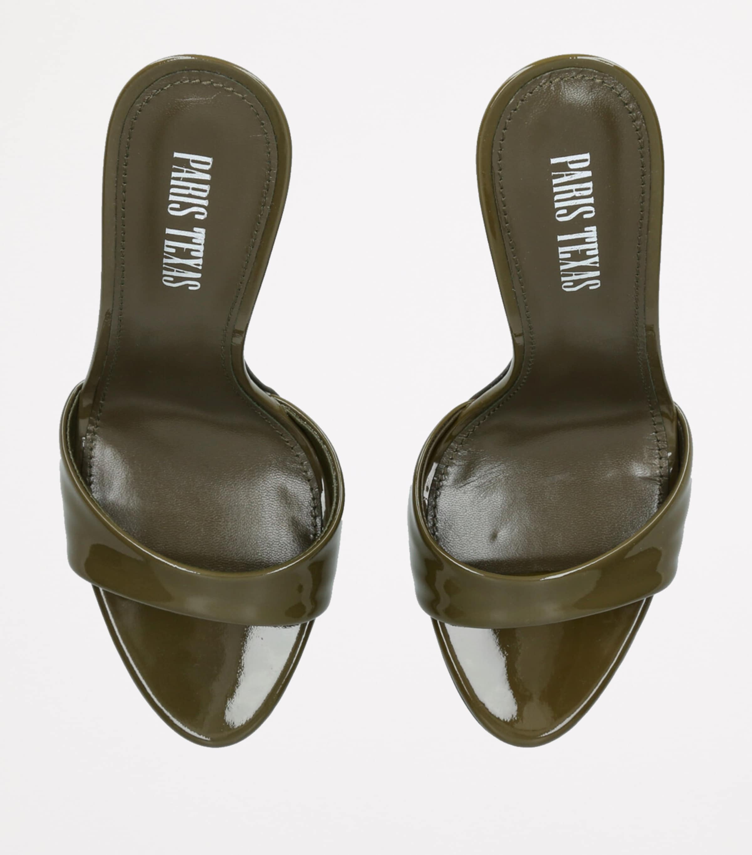 Paris Texas Green Patent Leather Lidia Mules 105 | Harrods UK
