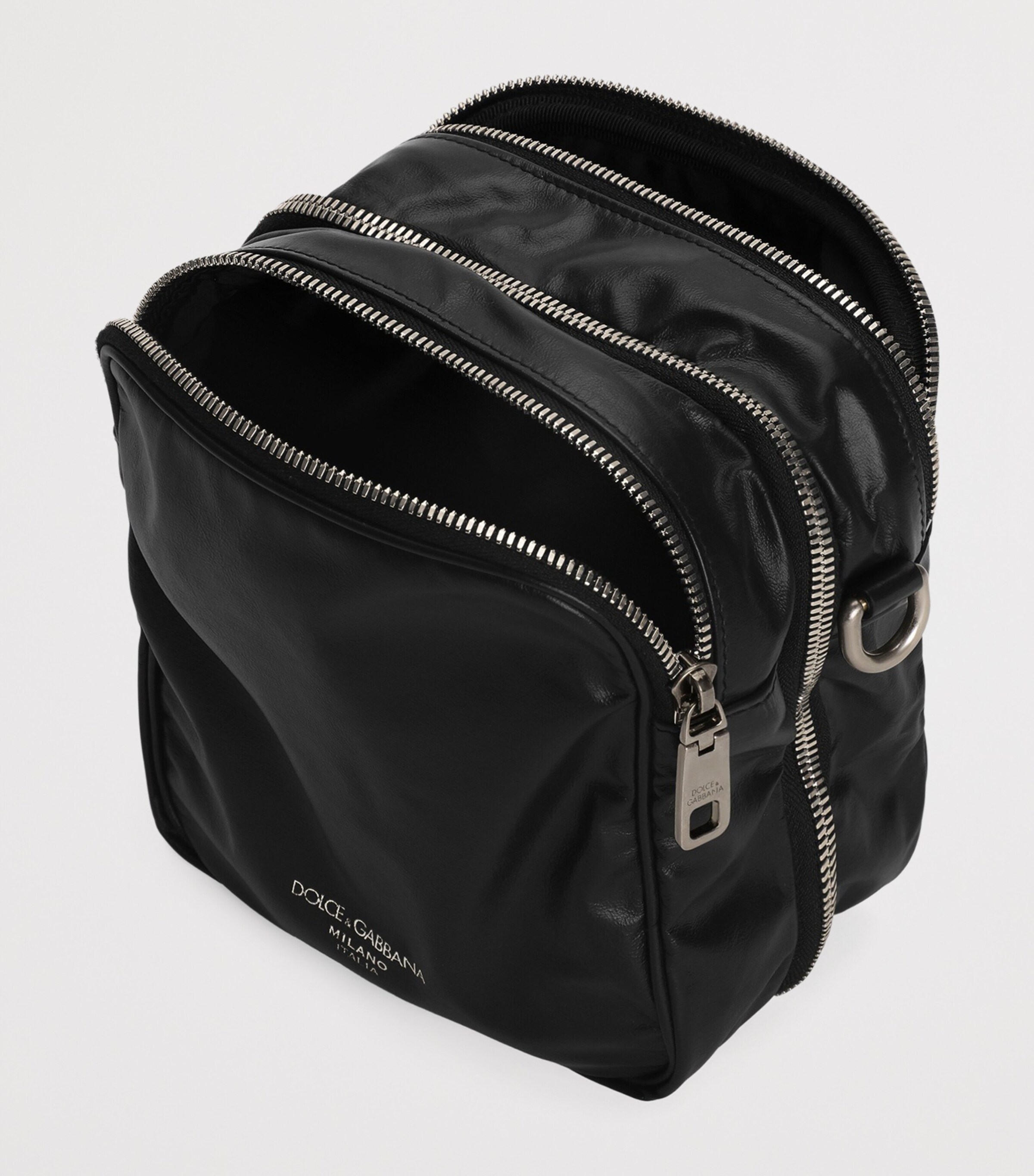 Dolce&Gabbana Patent Leather Cross-Body Bag Black Image 10