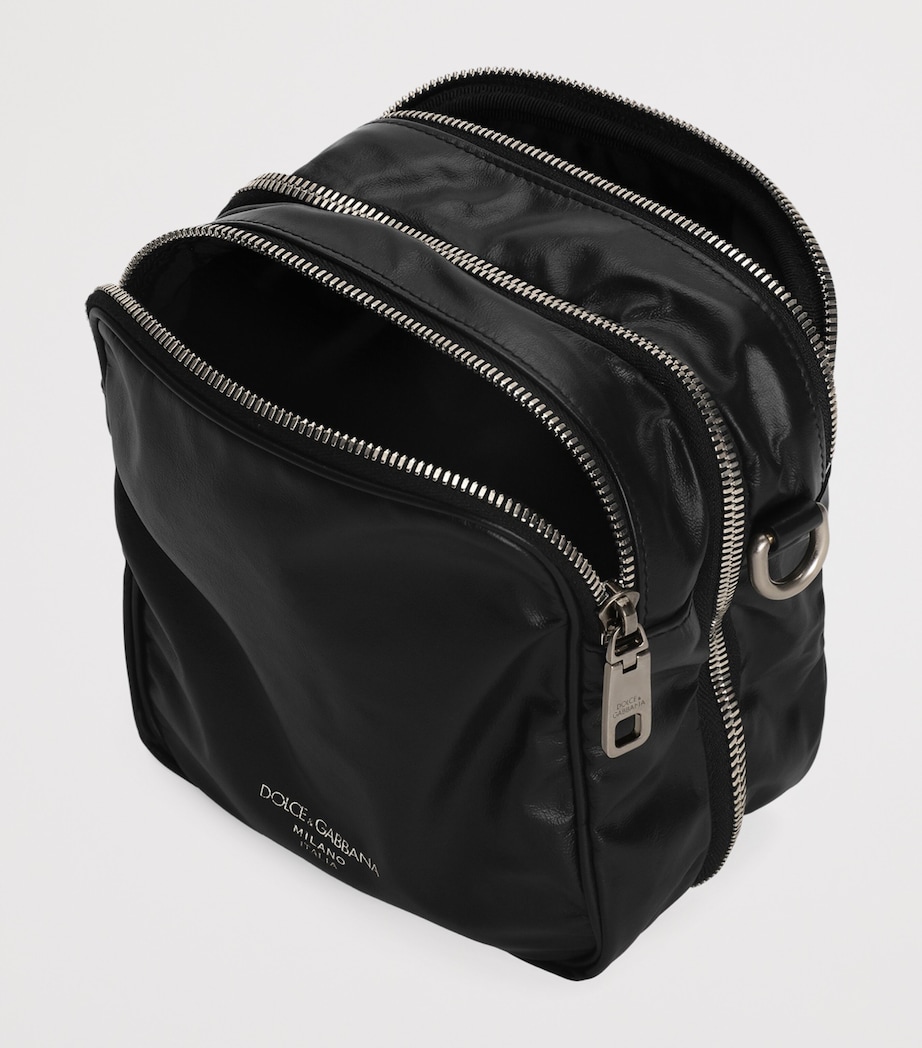 Dolce&Gabbana Patent Leather Cross-Body Bag Black Image 10