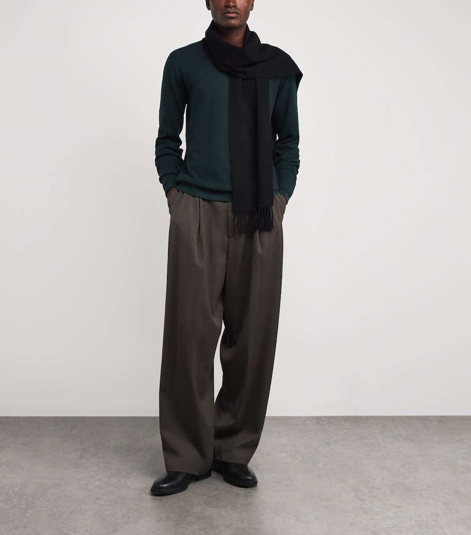 Merino Wool Textured Sweater RAINFOREST Image 2