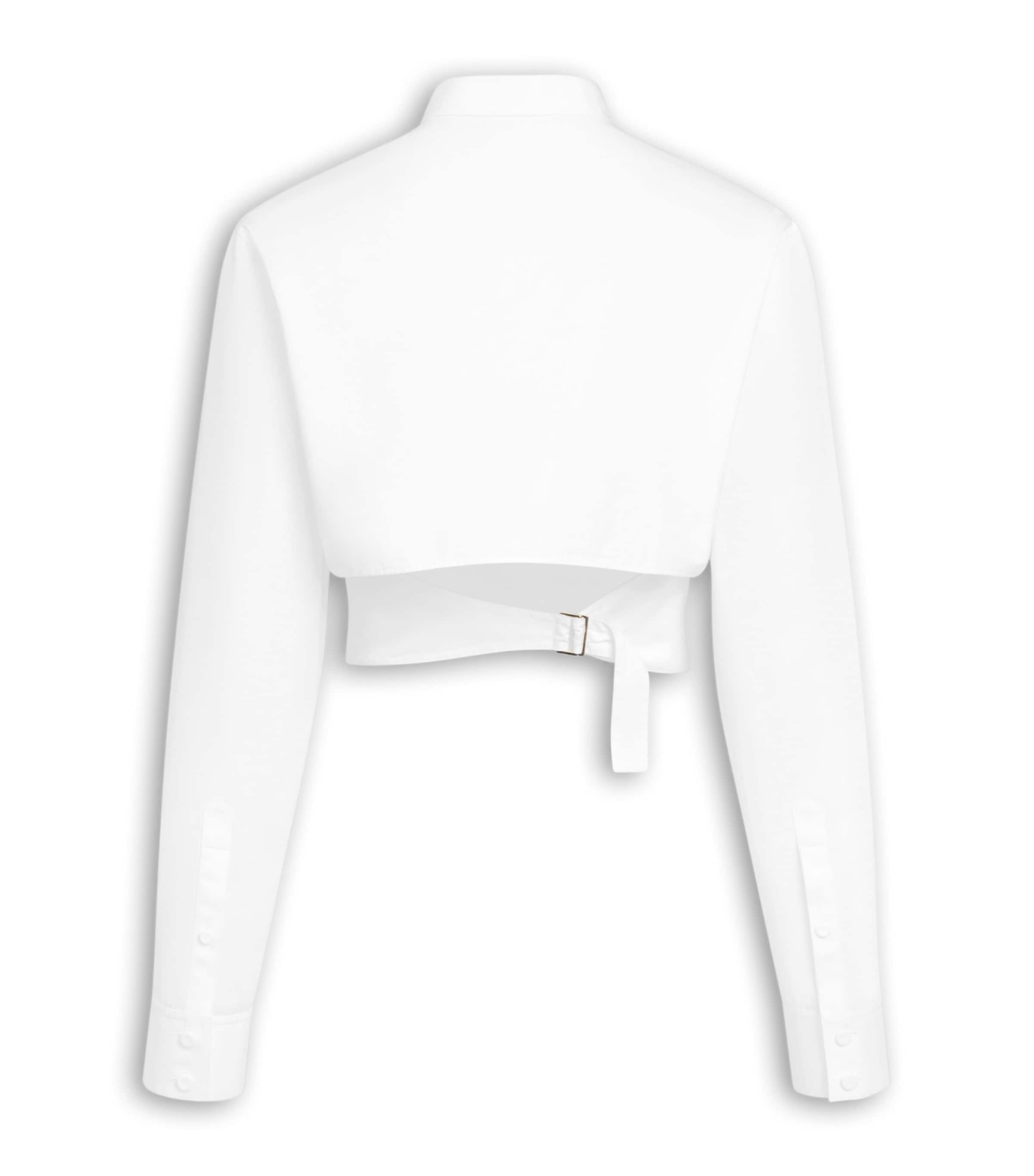 Cotton Cropped Shirt BLANC Image 2