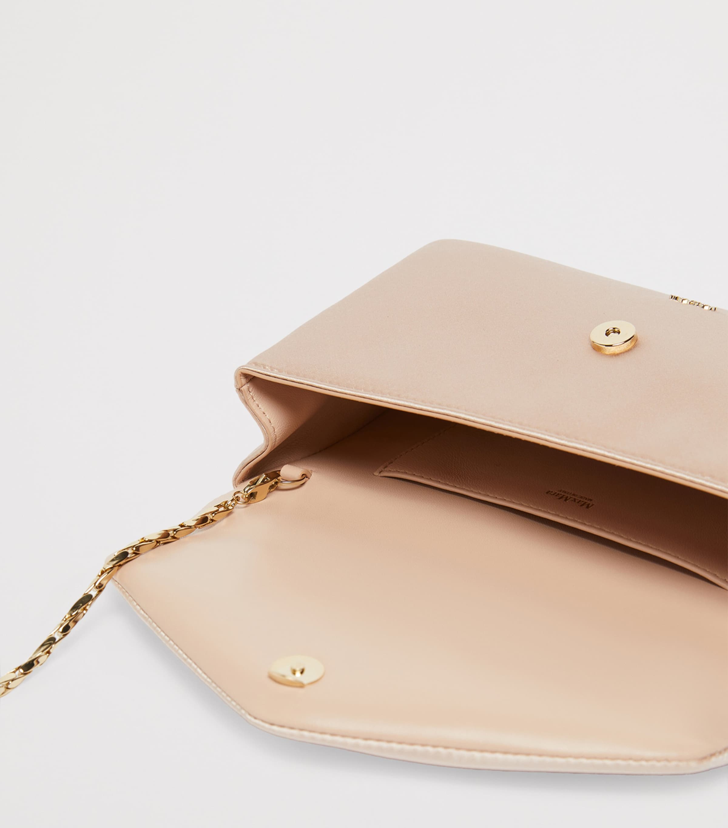 Max Mara Satin Clutch Bag Powder Image 4