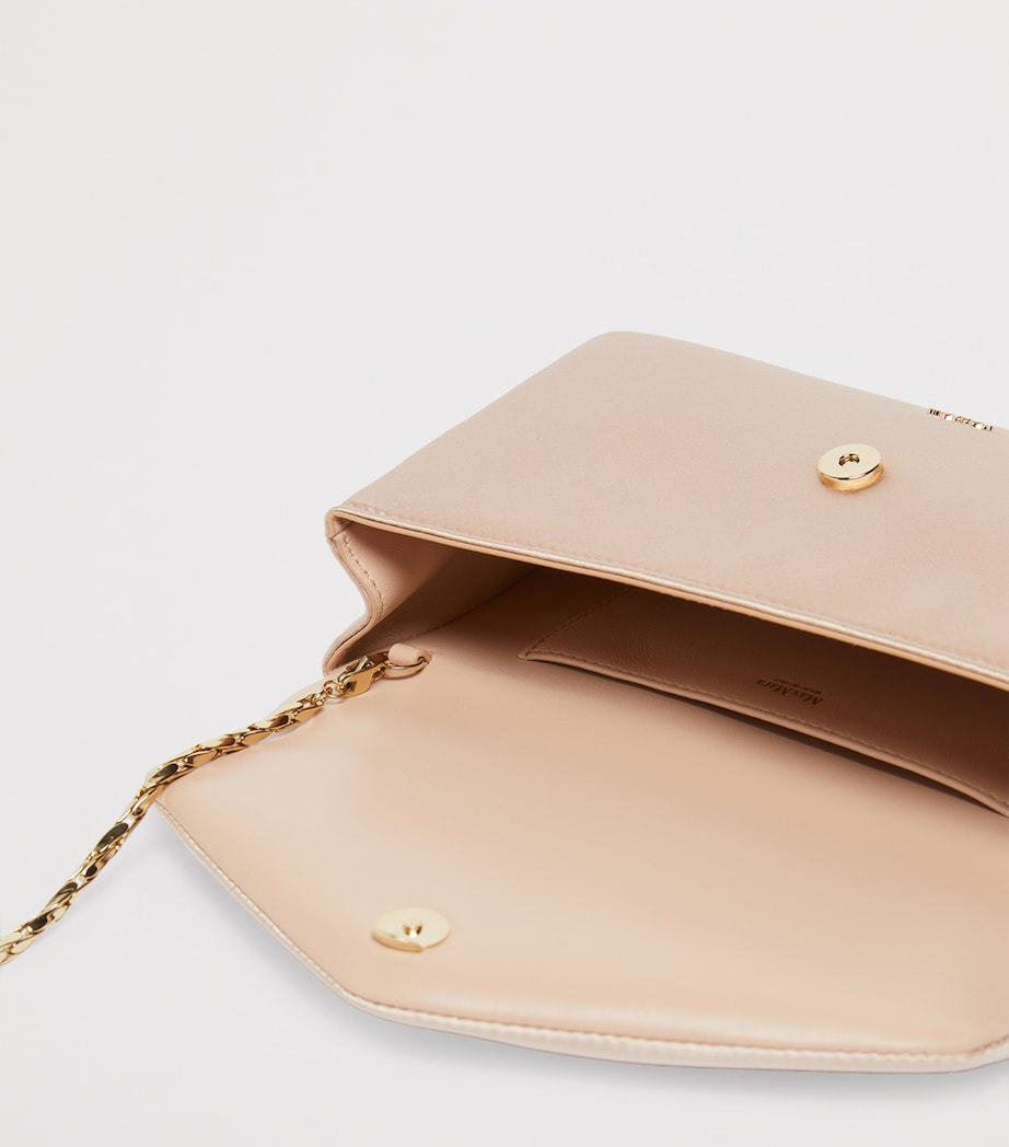 Max Mara Satin Clutch Bag Powder Image 4