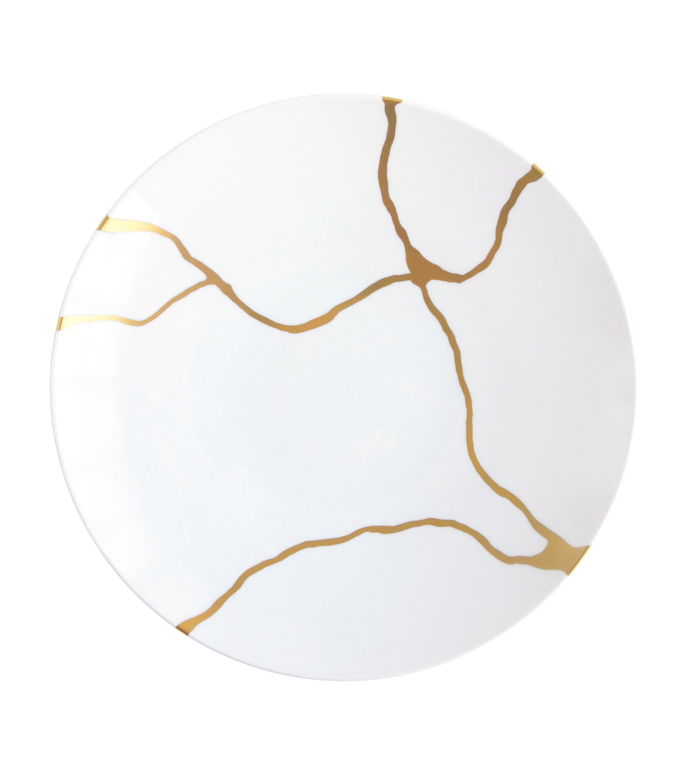 Bernardaud Set of 12 Kintsugi Dinner Plates (26cm) Or Image 8