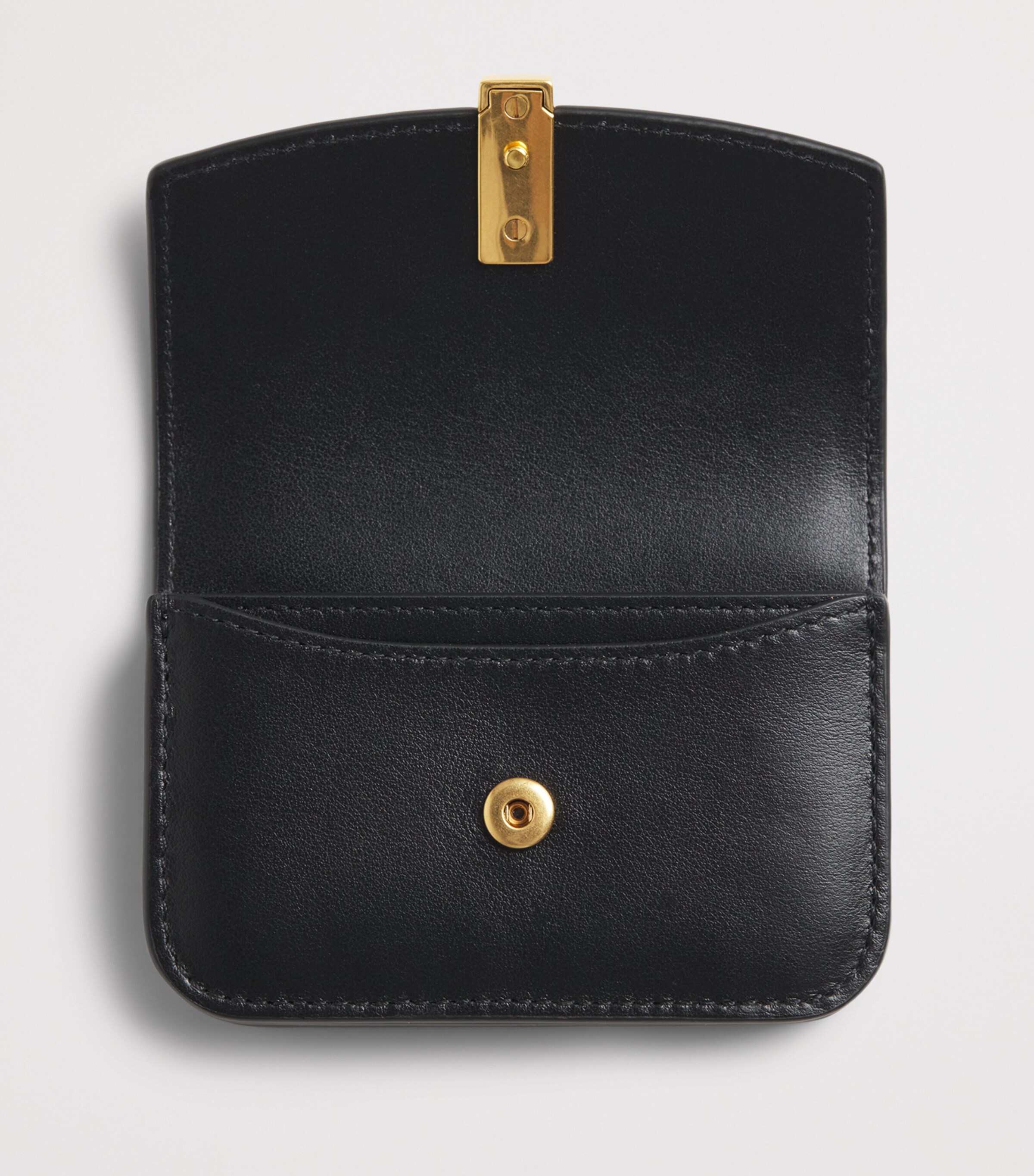 Polo Ralph Lauren Leather Flap ID Card Holder Black Image 3