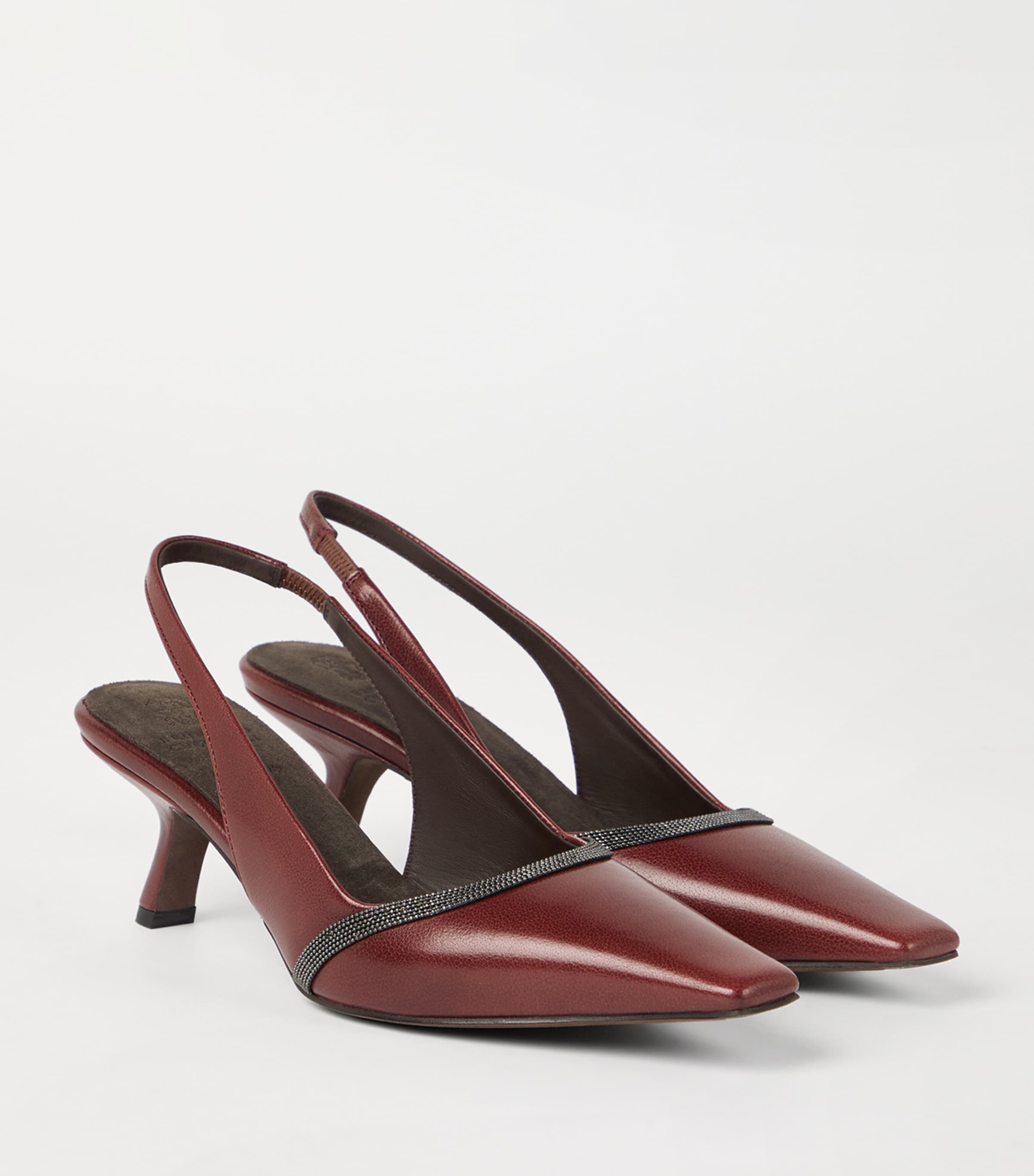 Leather City Slingback Heels 65 C4187 Image 3