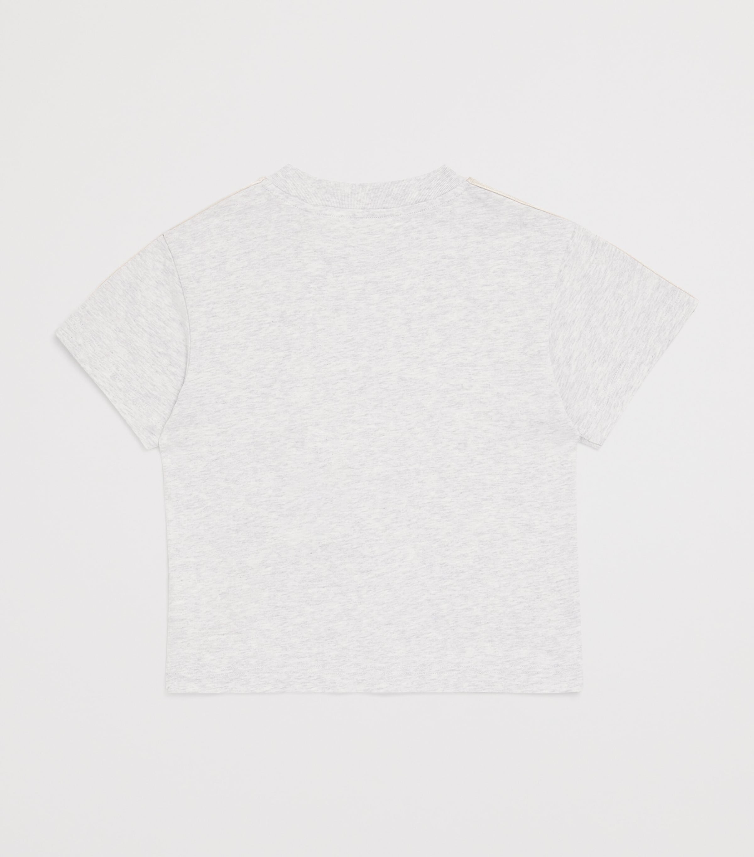 Cotton Track T-Shirt (4-12+ Years) 0810GREY MEL-BLACK Image 3