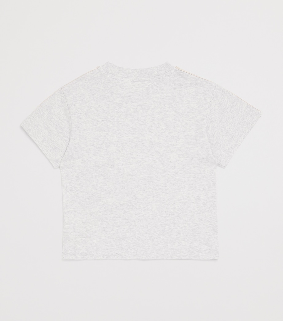 Cotton Track T-Shirt (4-12+ Years) 0810GREY MEL-BLACK Image 3