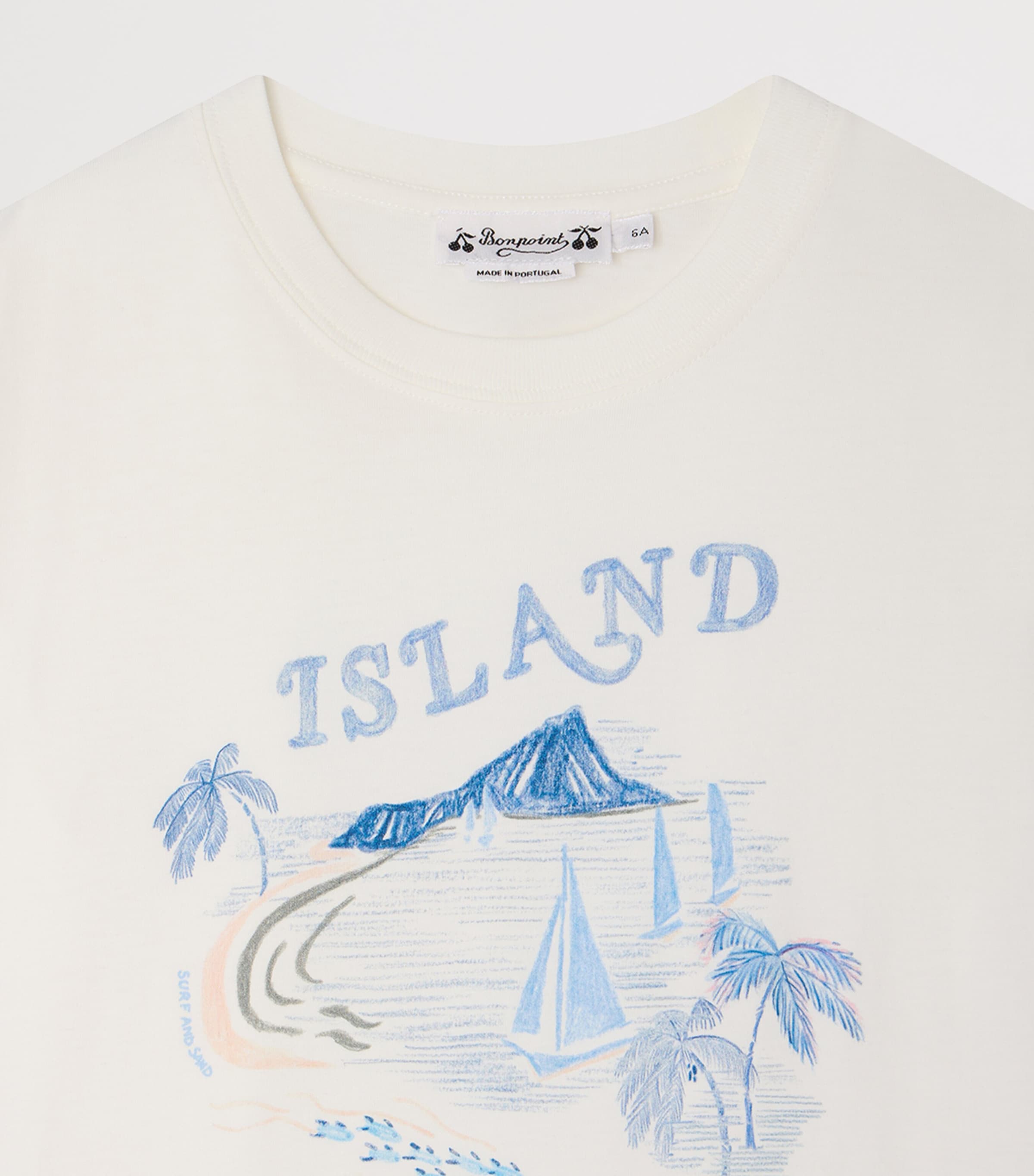 Cotton Graphic Thibald T-Shirt (10-14 Years) UPB BLANC LAIT Image 3