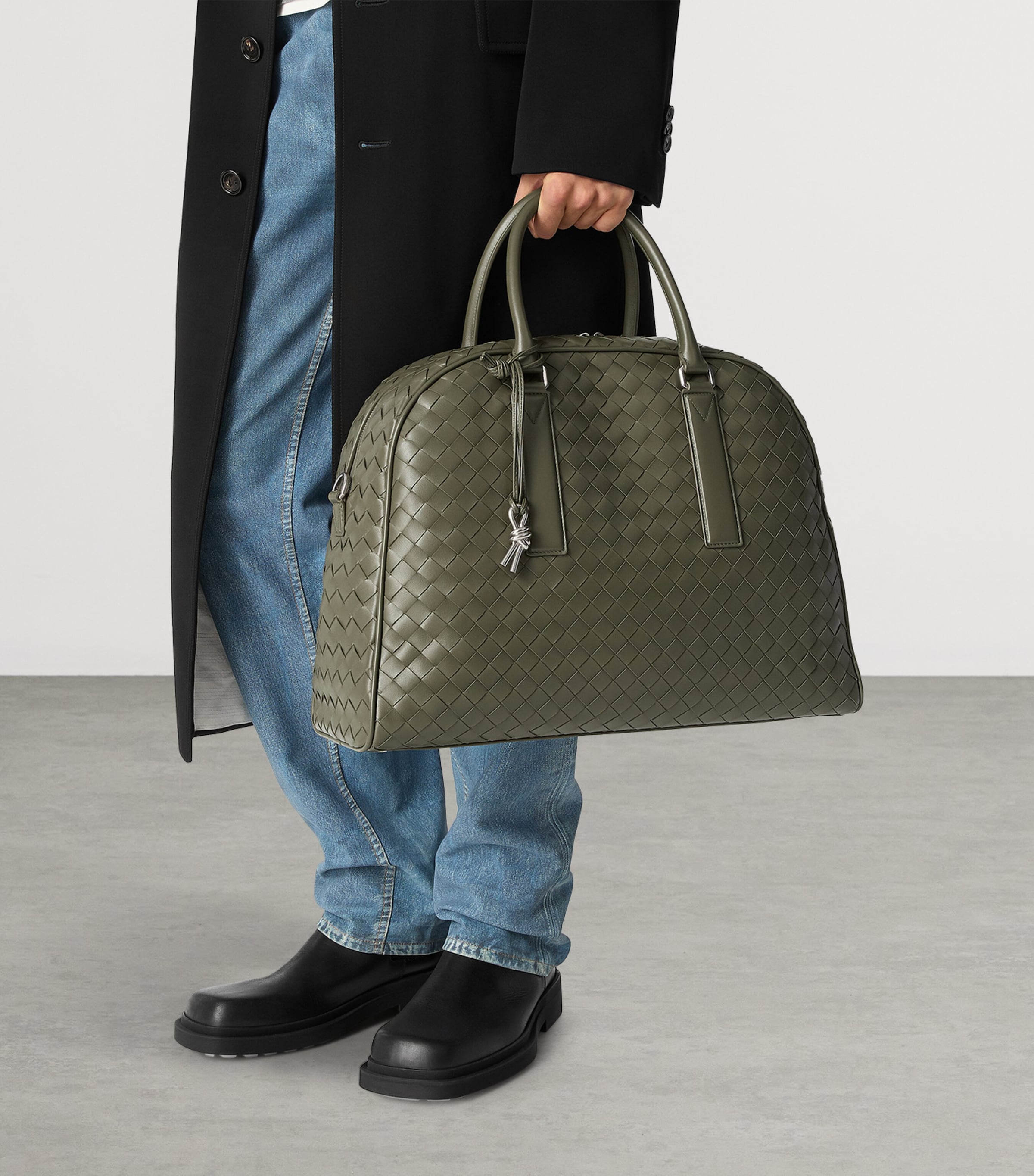 Leather Intrecciato Getaway 24 Ore Travel Bag 3248 Image 5