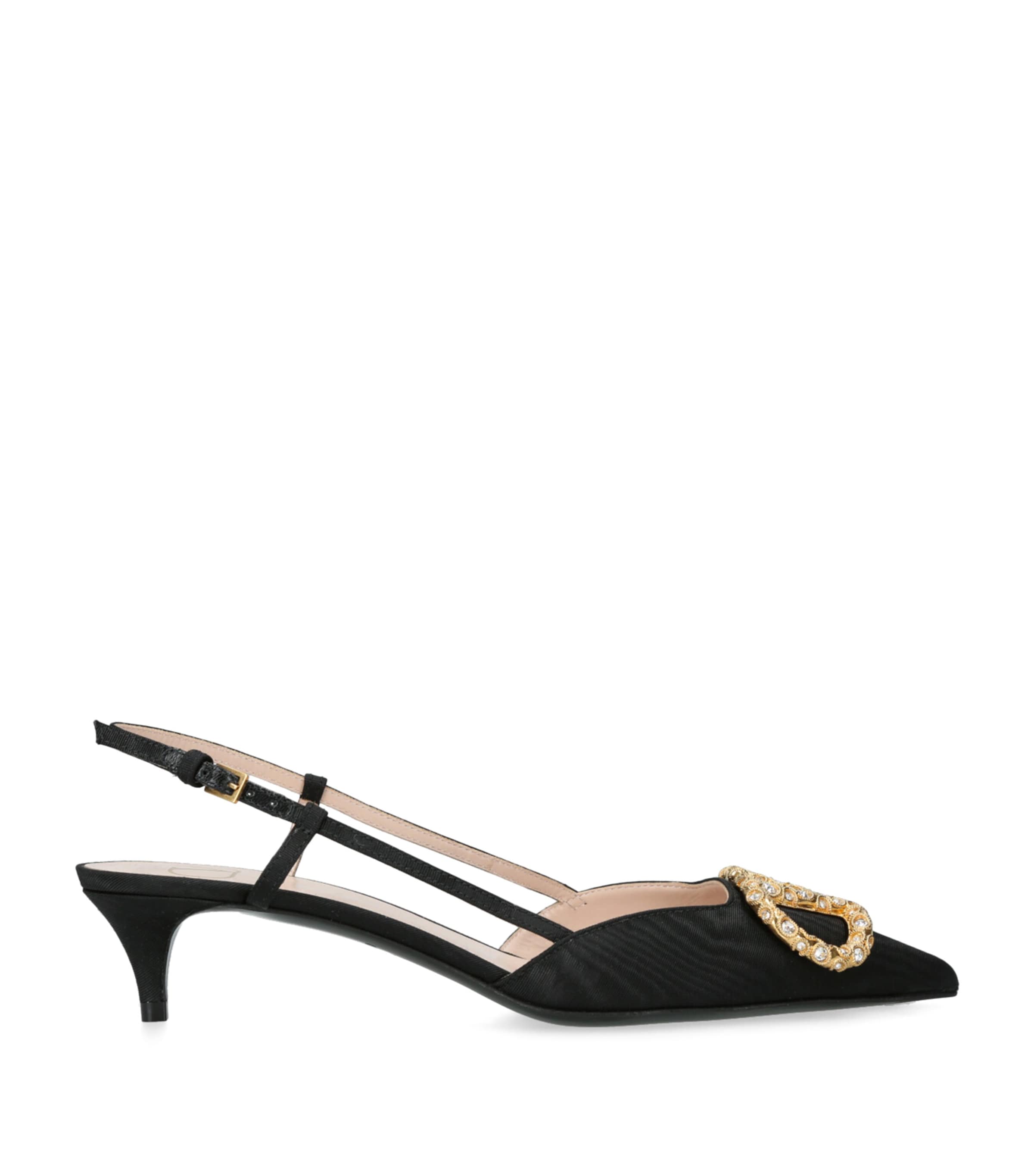 Shop Valentino Vlogo Slingback Pumps
