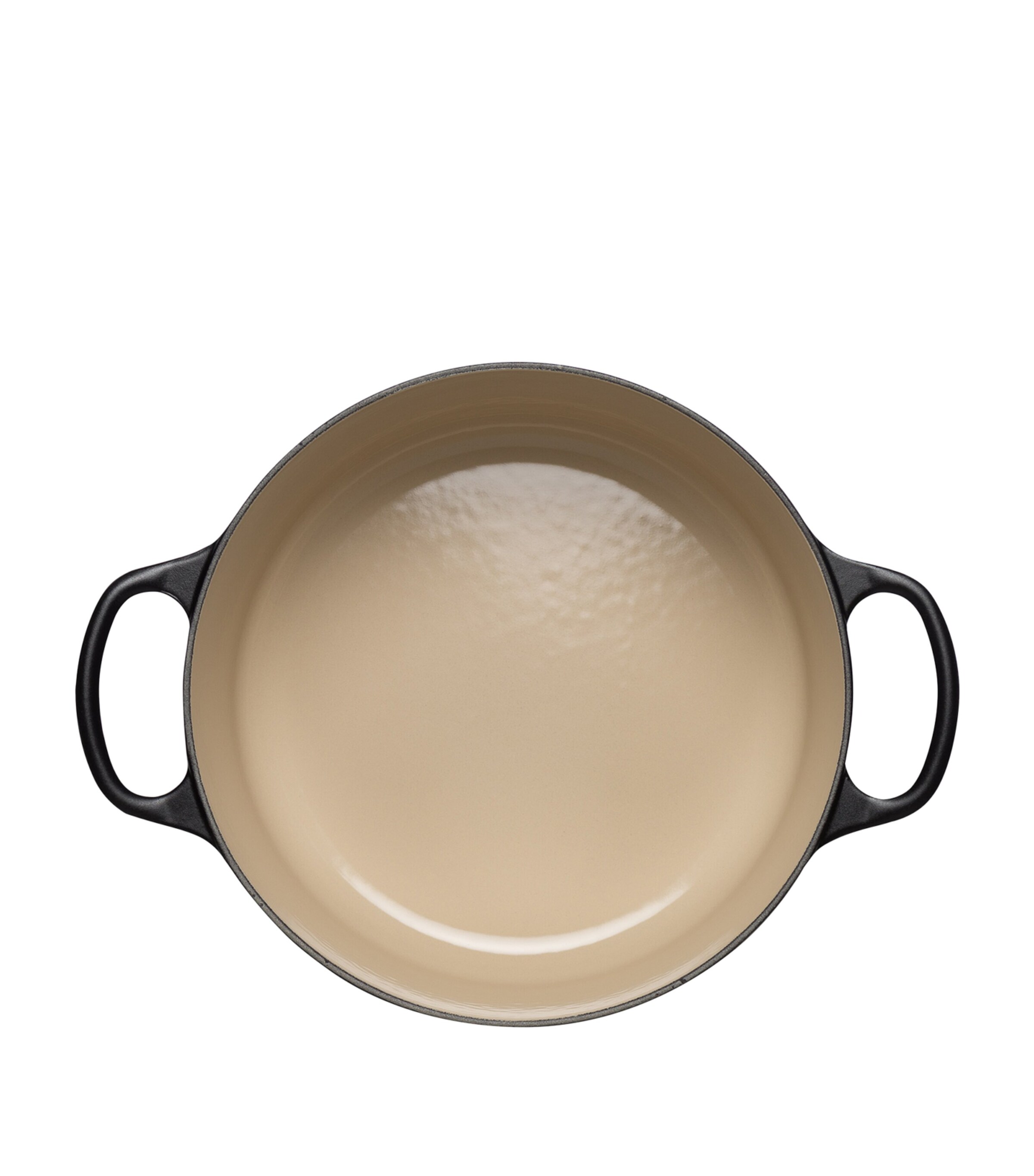 Le Creuset Cast Iron Round Casserole Dish (28cm) Black Image 5