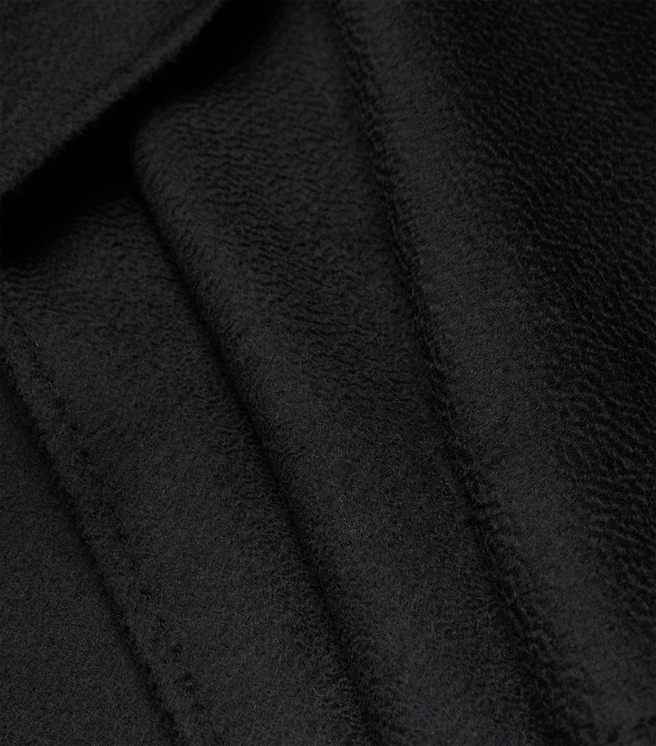 Cashmere Ludmilla Wrap Coat BLACK Image 5
