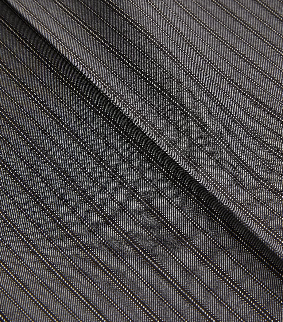 Canali Mens Wool Morning Suit Trousers Grey Image 5