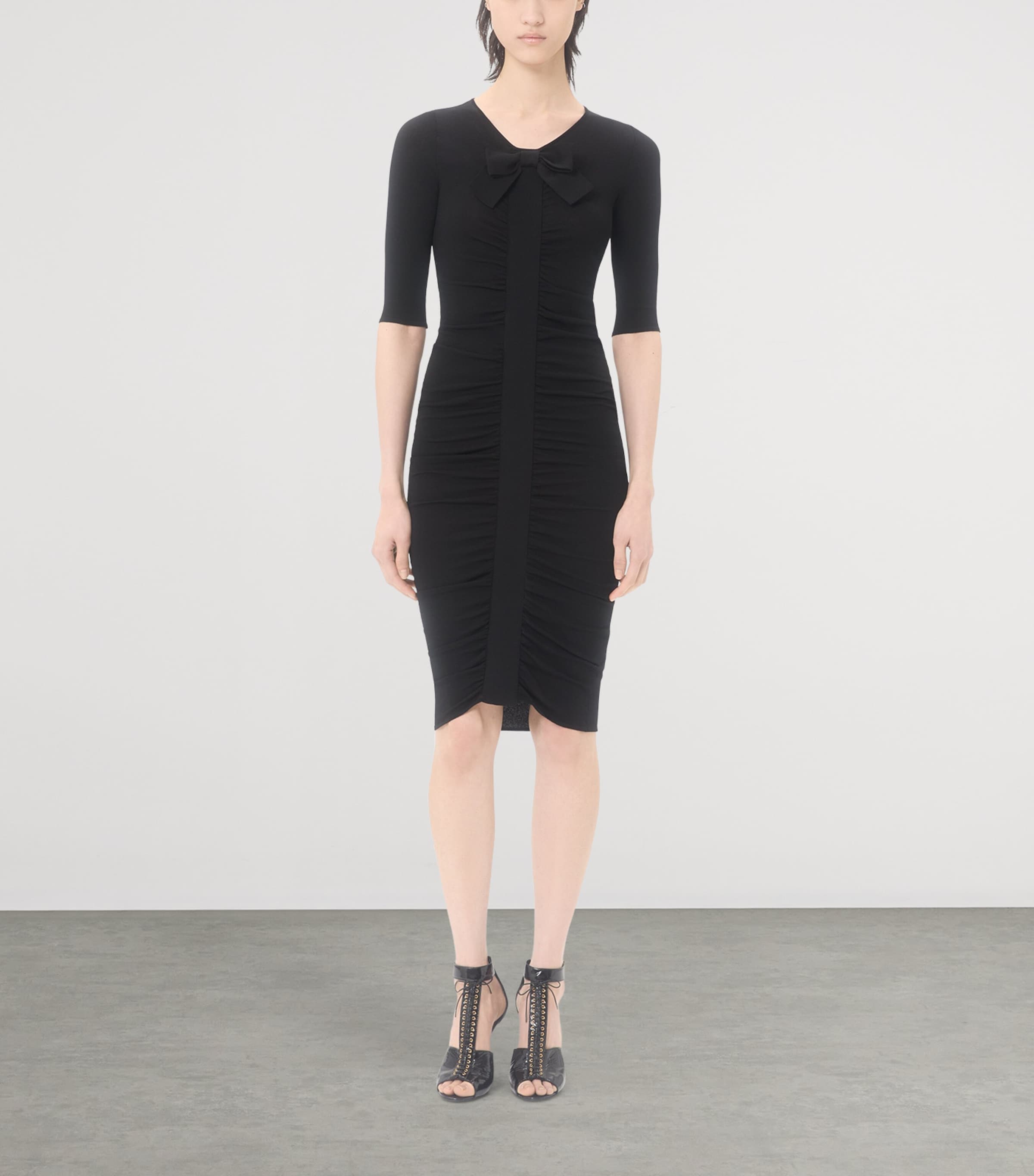 Valentino Womens Ruched Knit Dress Image 5