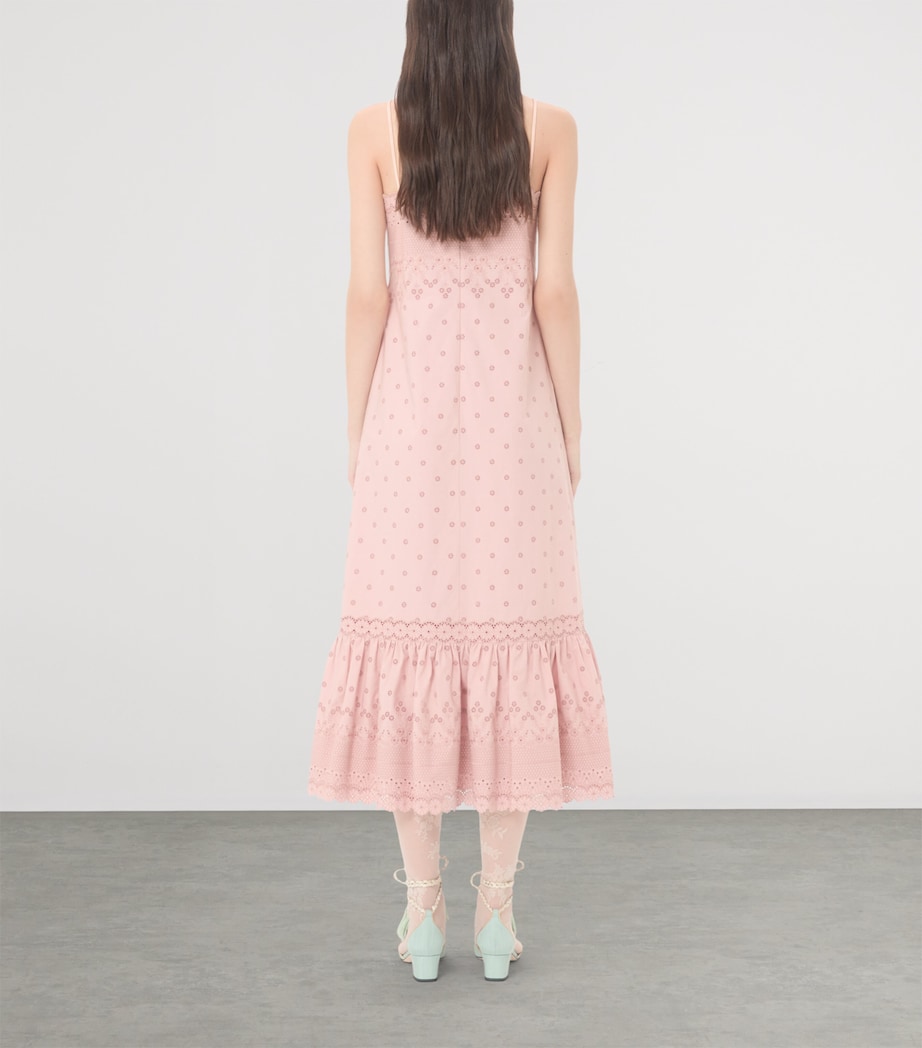 Valentino Womens Cotton Midi Dress Image 4