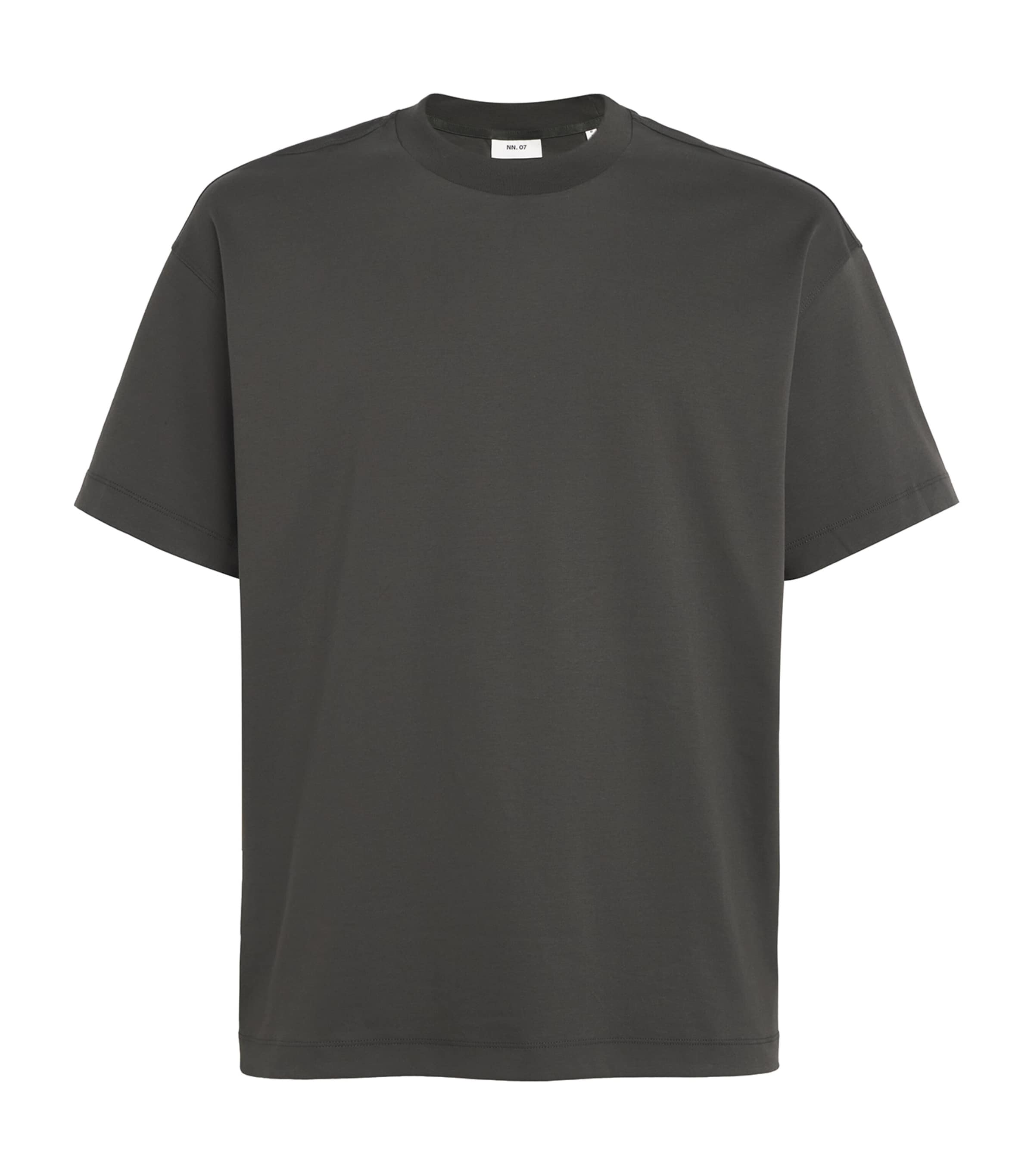 NN.07 Mens Organic Cotton Lionel T-Shirt Dark Army Image 1