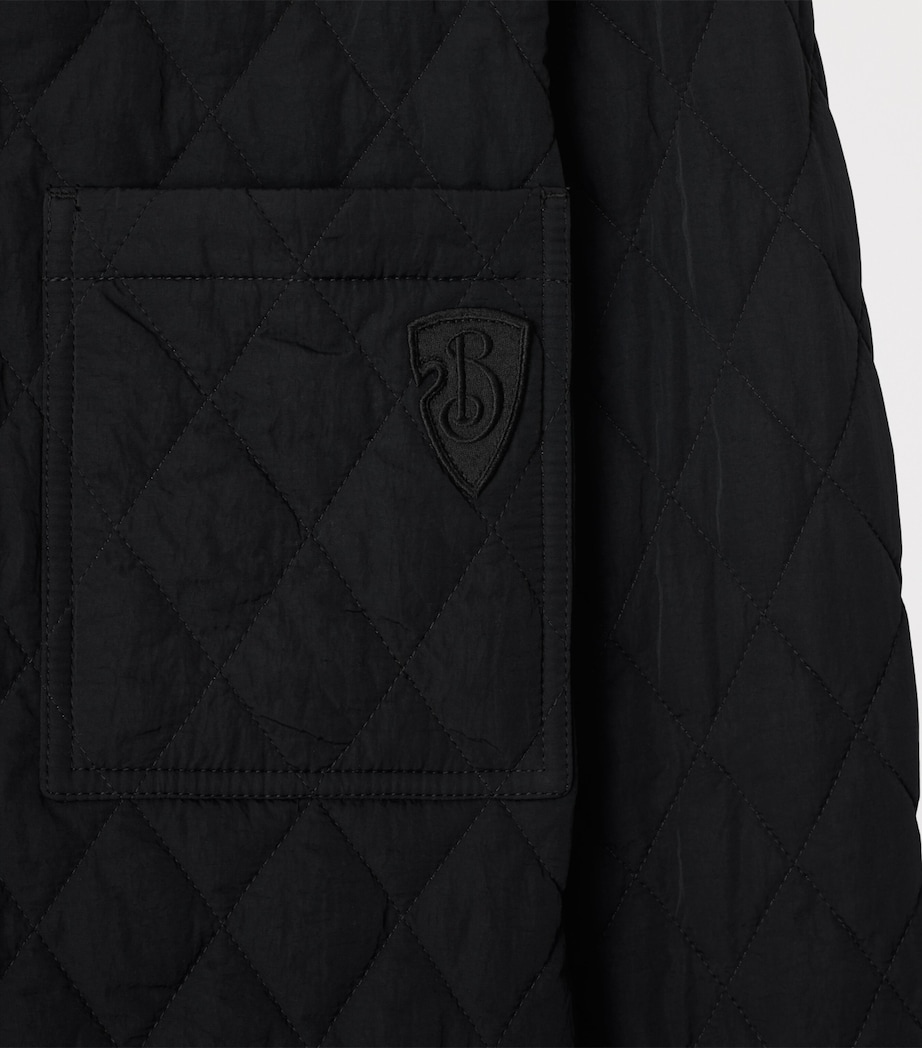 Quilted Check Reversible Jacket BLACK/SAND IP CHECK Image 7