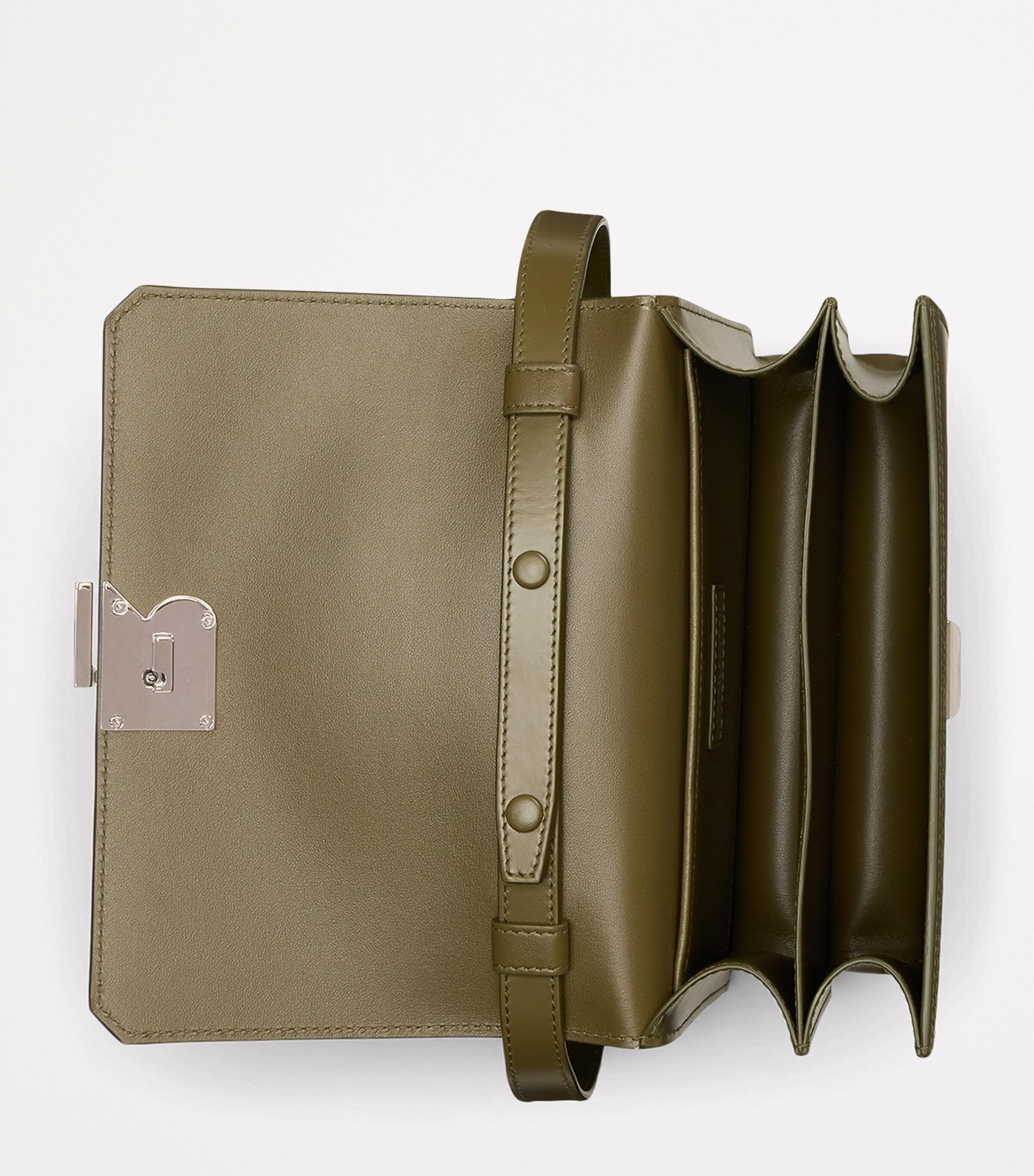 Leather Box Cross-Body Bag DUSTY SAGE Image 4