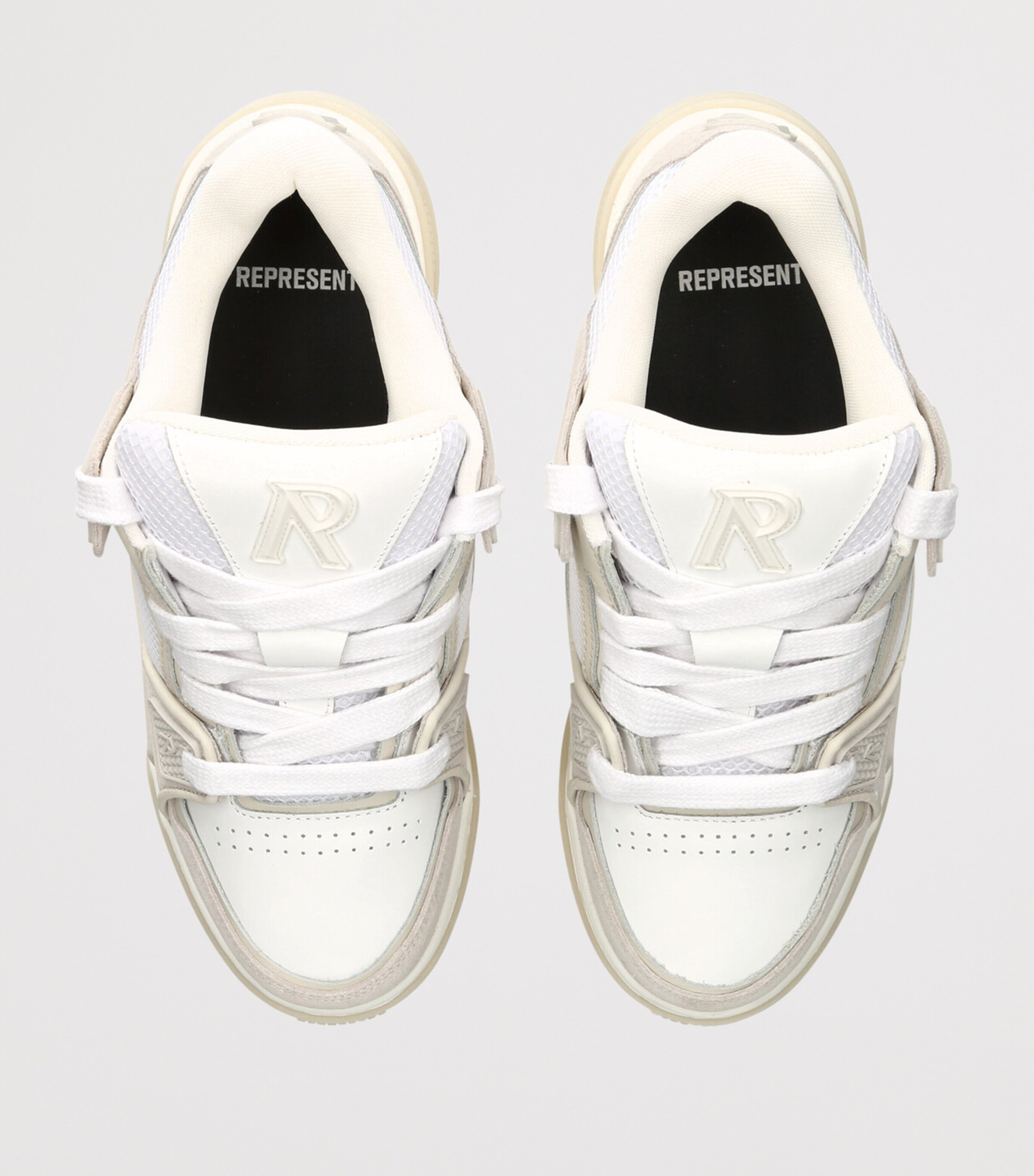 Leather Studio Sneakers BEIGE Image 4