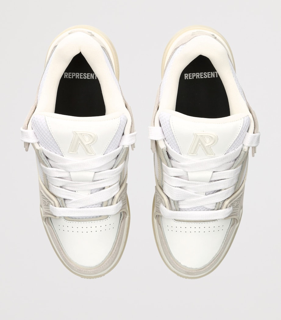 Leather Studio Sneakers BEIGE Image 4