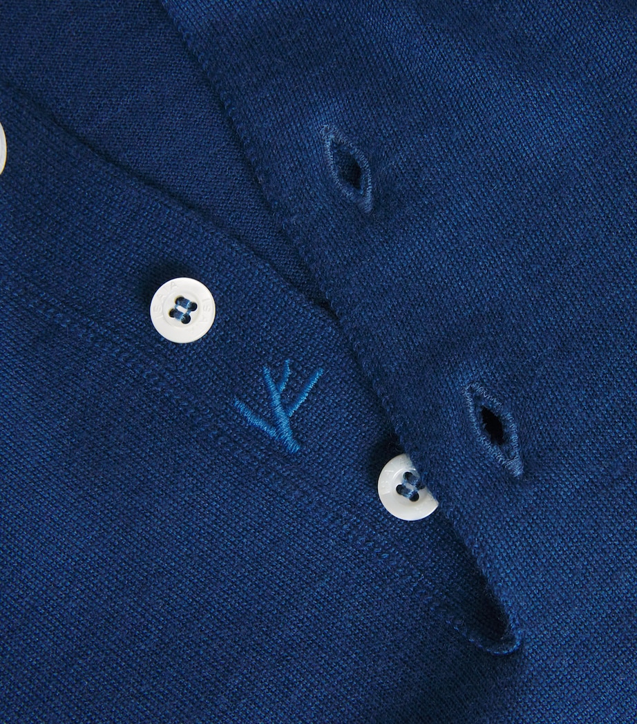 Cashmere-Silk Knit Polo Shirt 792 Image 5