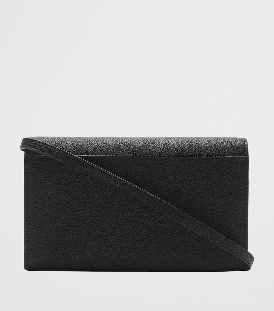 Leather Cotswolds Strap Wallet BLACK Image 5