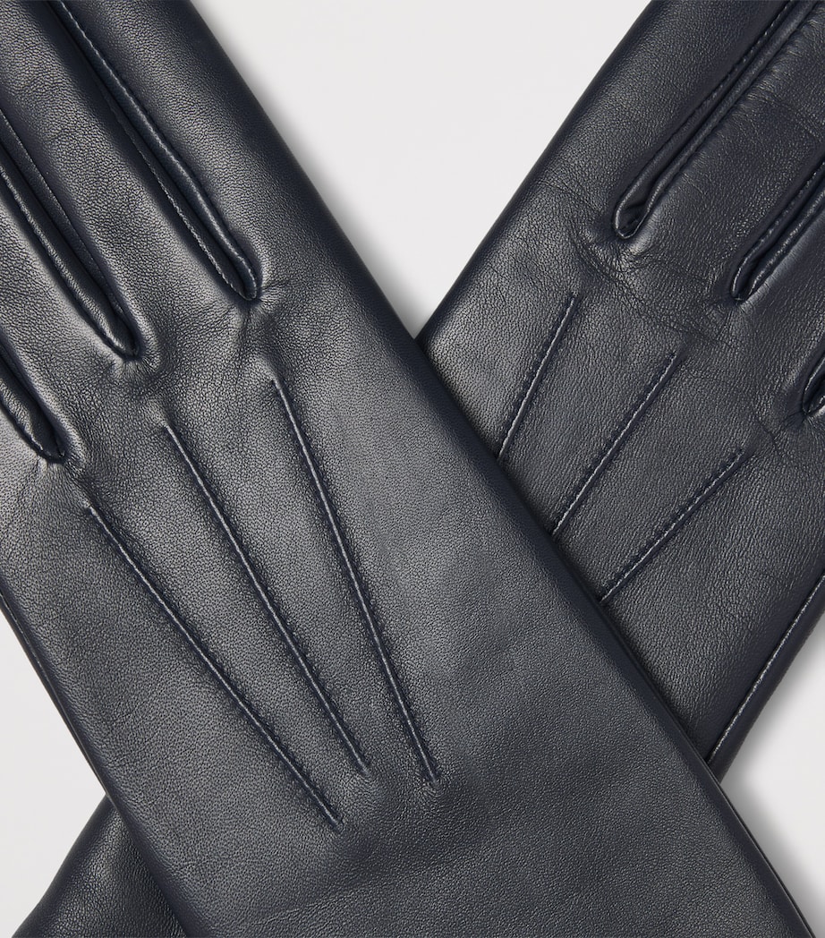 Aspinal Of London Leather Gloves Navy Image 5