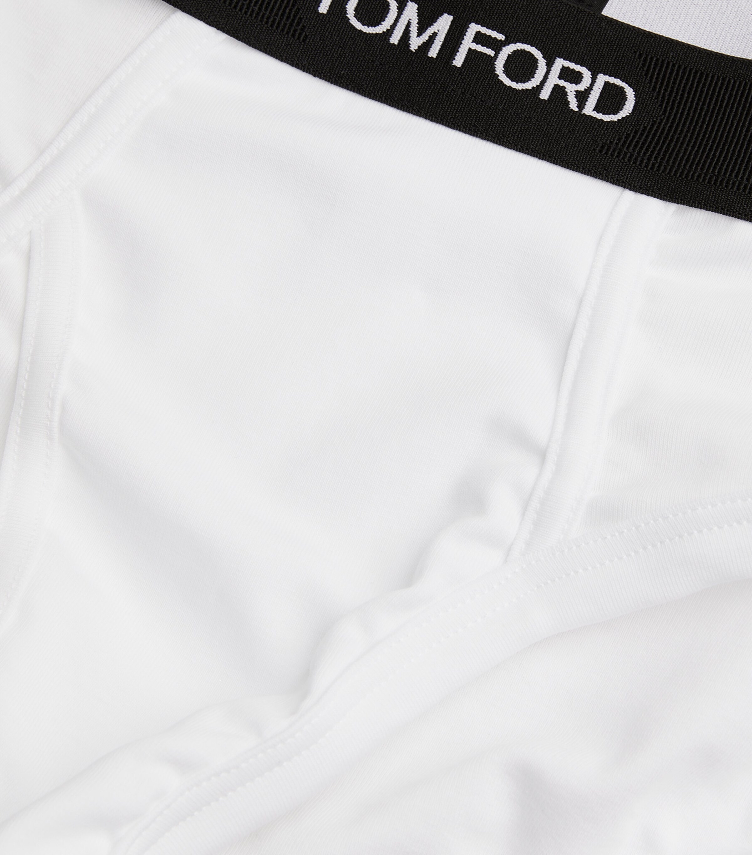 Cotton-Stretch Logo Briefs (Pack of 2) 100 WHITE Image 10