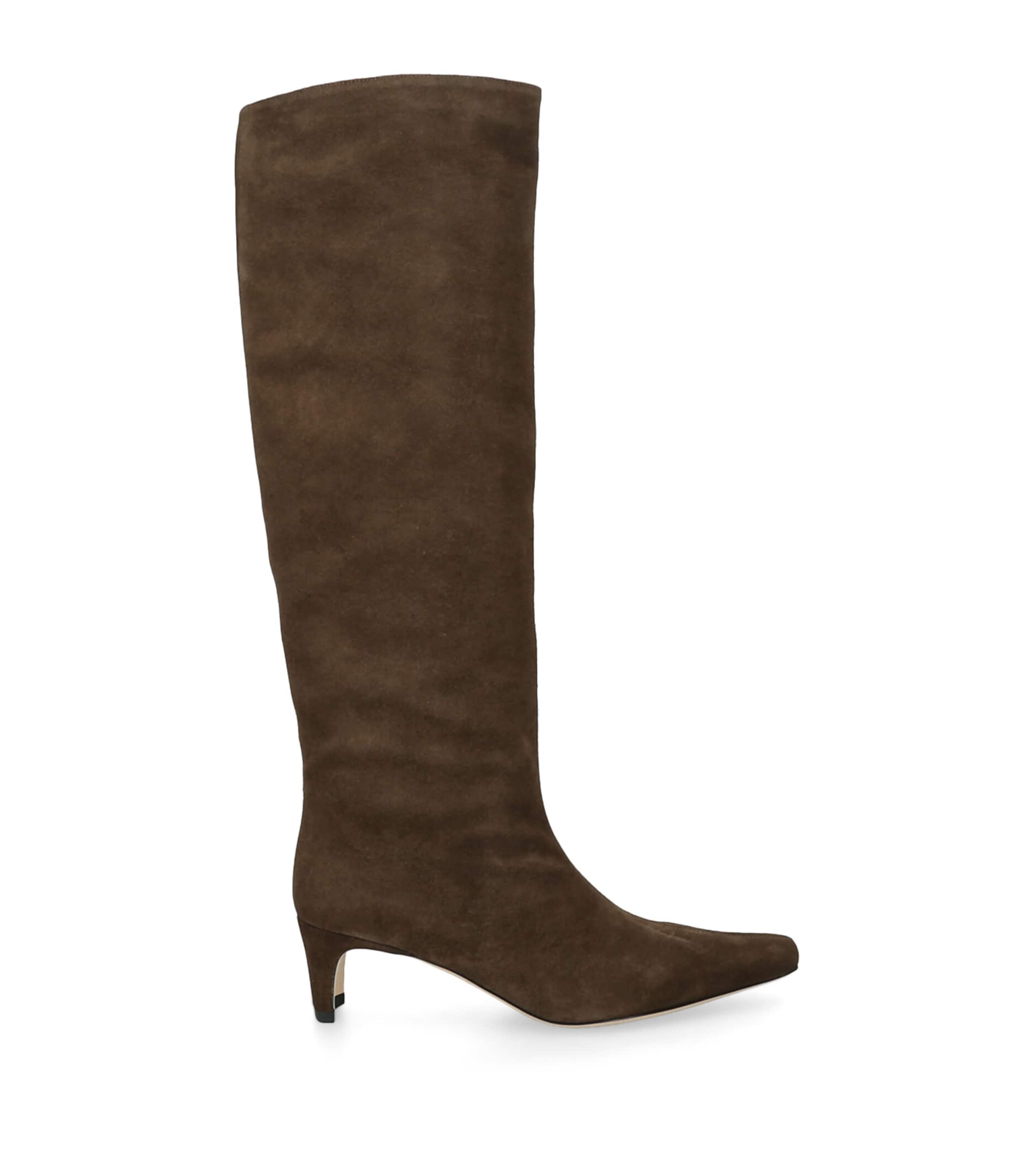 Suede Wally Knee-High Boots 90 BROWN Image 1