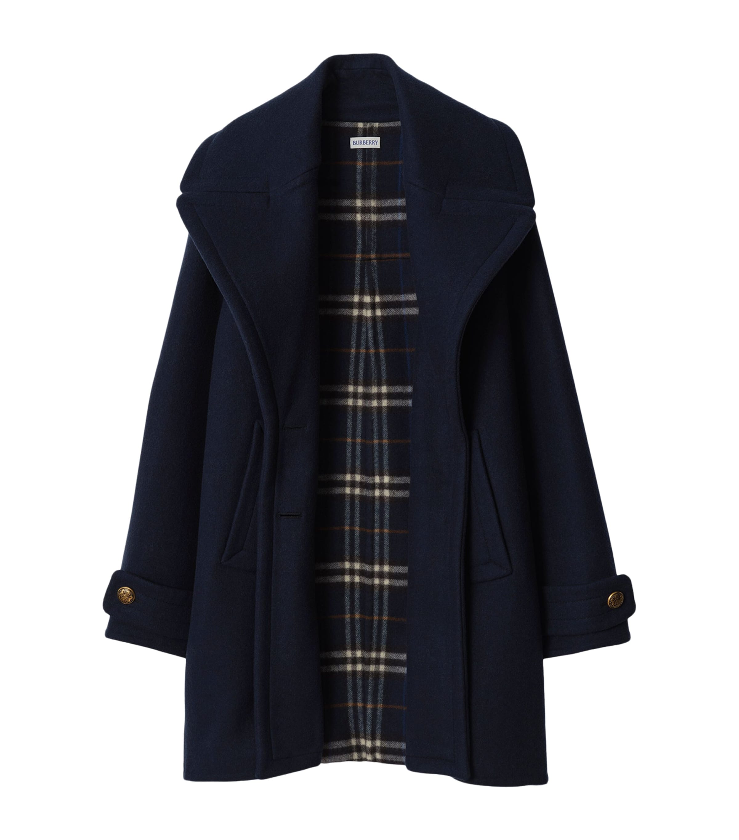 Wool Oversized Coat PILOT BLUPLT BLU CK Image 6