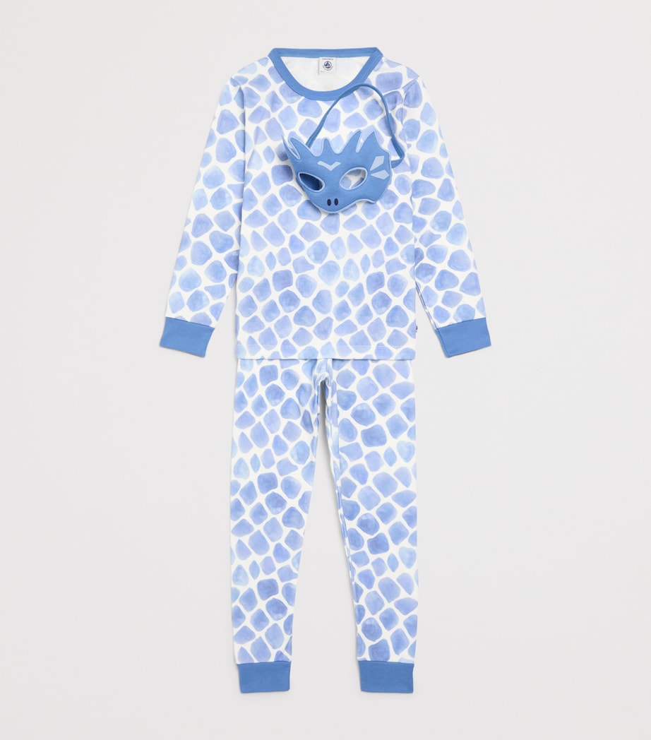 Petit Bateau Cotton Dragon Pyjamas and Mask Set (3-12 Years) Image 3