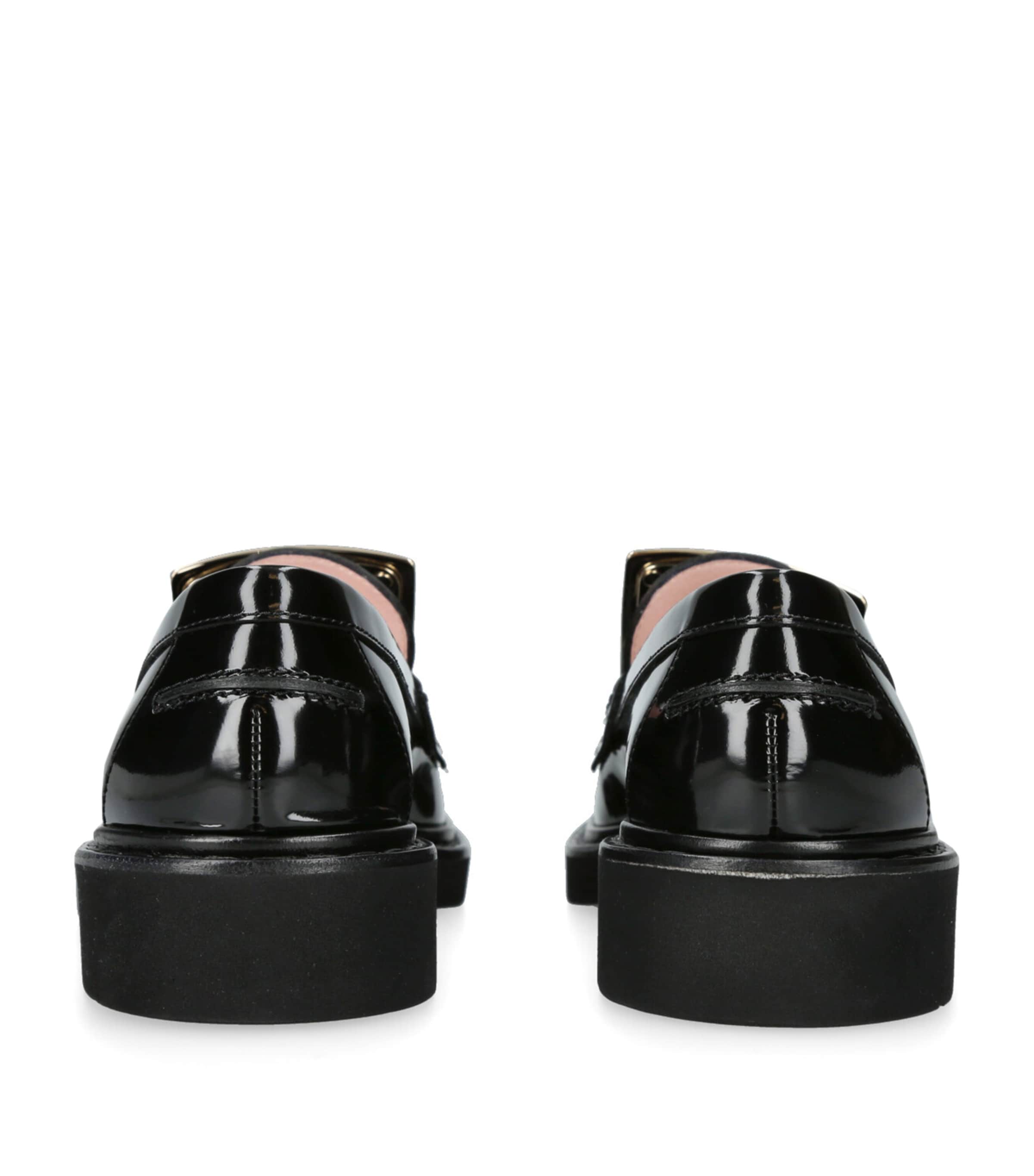 Leather Viv' Rangers Loafers BLACK Image 4