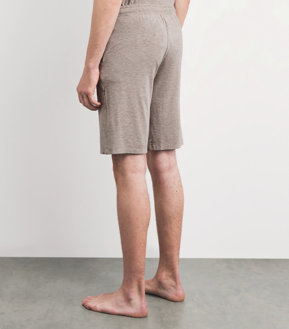 Hanro Mens Casuals Shorts Hazelnut Melang Image 5