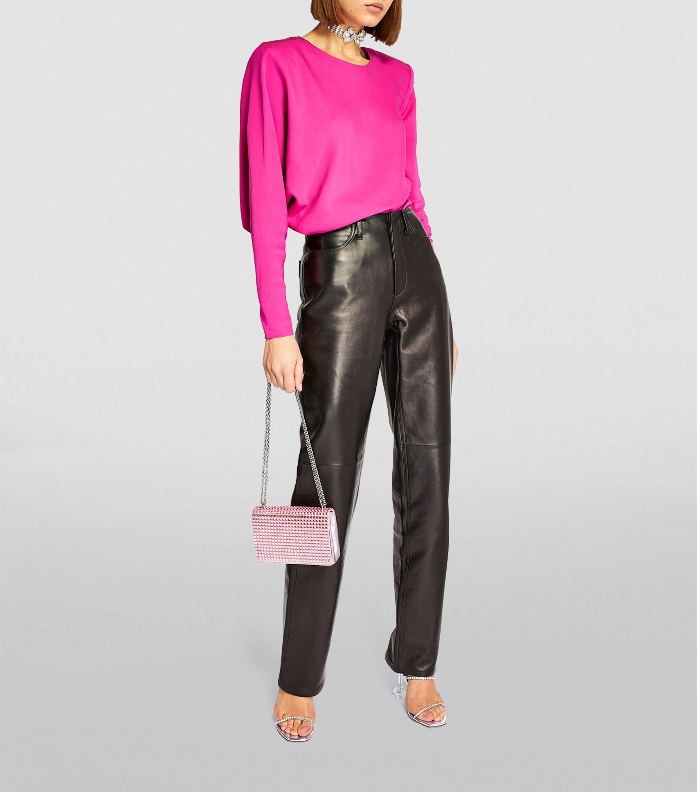 Embellished Gilda Glass Sandals 95 OTHER Image 4