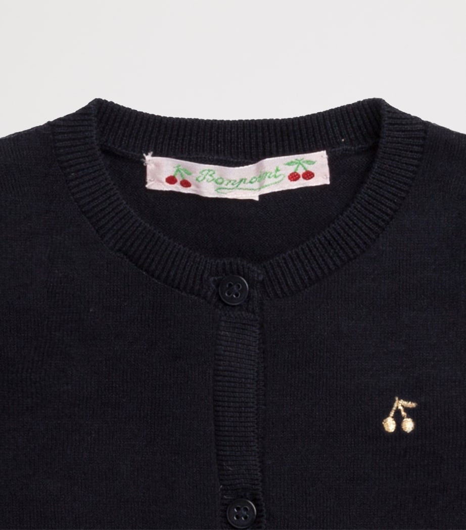 Cotton Logo Cardigan (3-12 Months) UPB MARINE Image 3