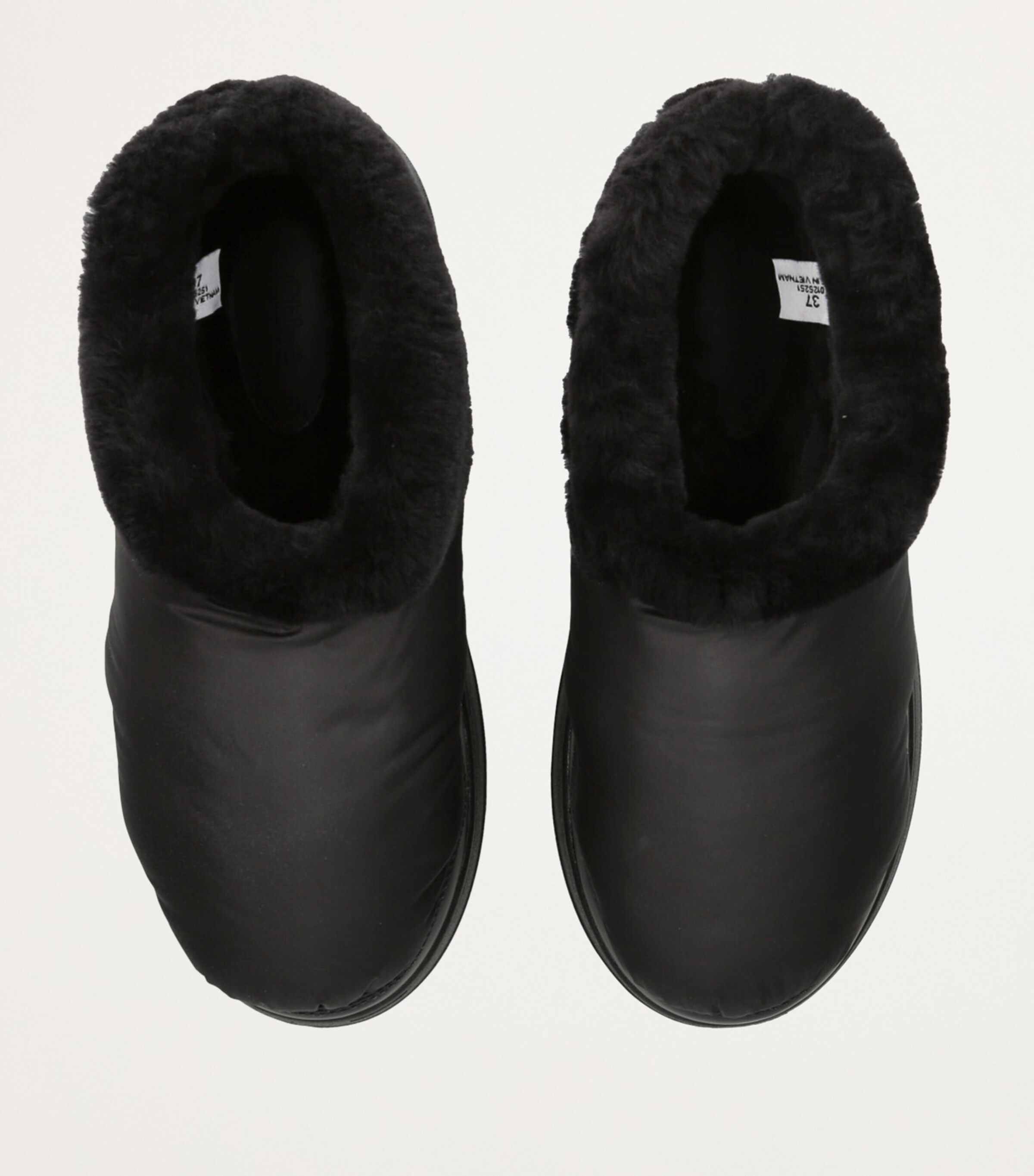 Chloé Nylon Shearling-Lined Polar Ankle Boots Black Image 4