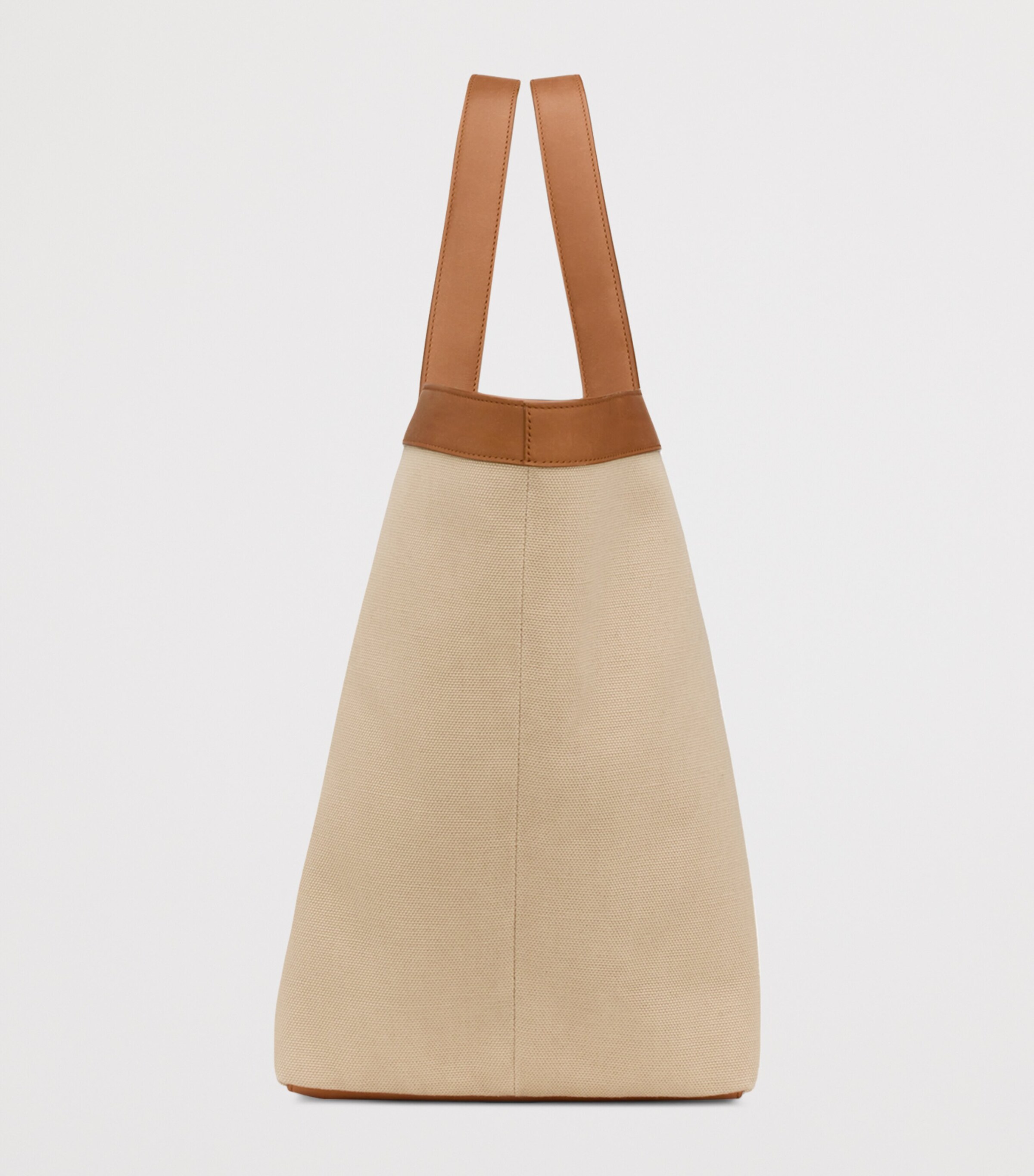 Canvas Leather-Trim Y Tote Bag 9856 Image 3