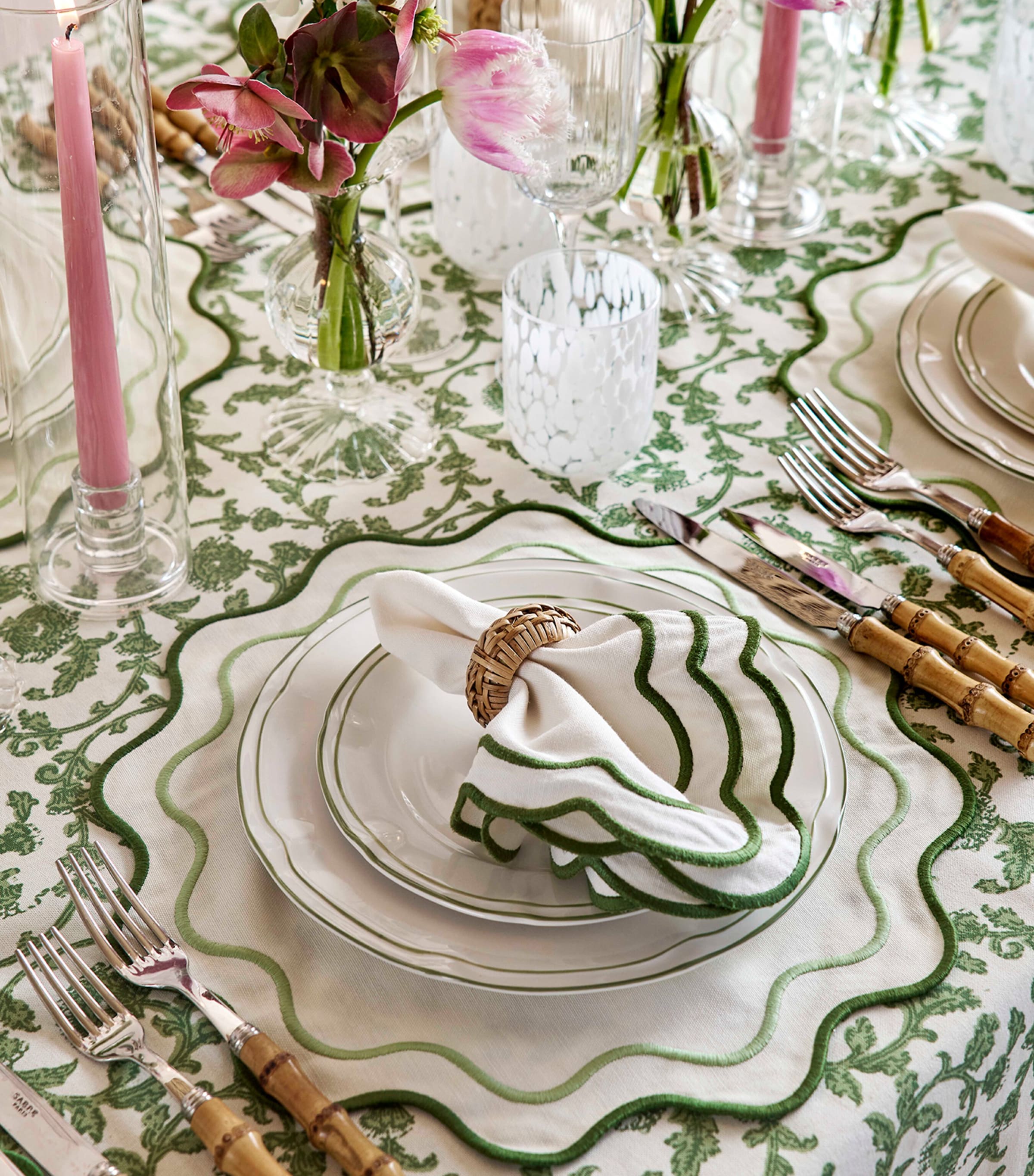 Set of 4 White Dappled Tumblers (10cm) WHITE Image 3