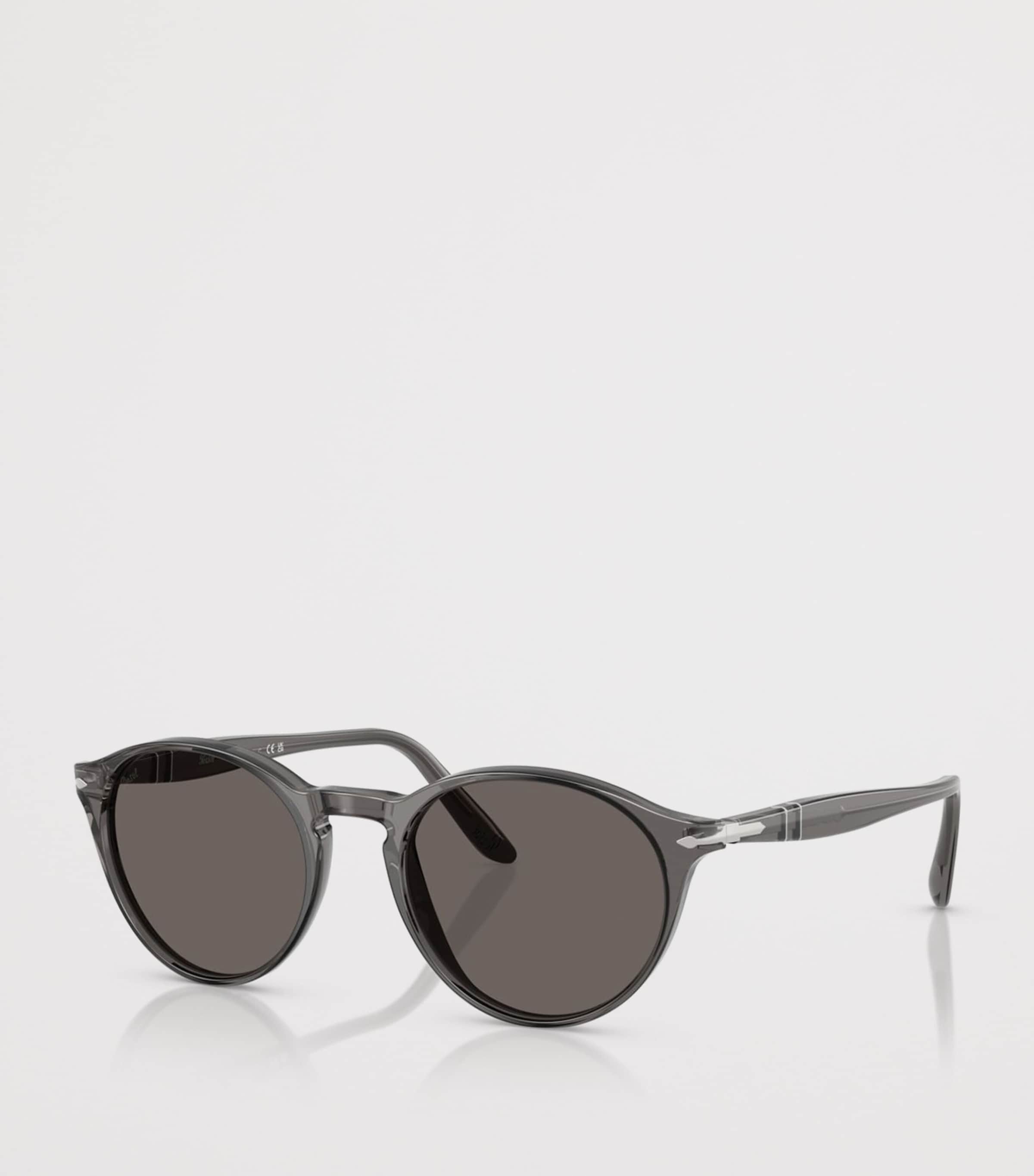 Persol PO3092SM Round Sunglasses Grey Image 2