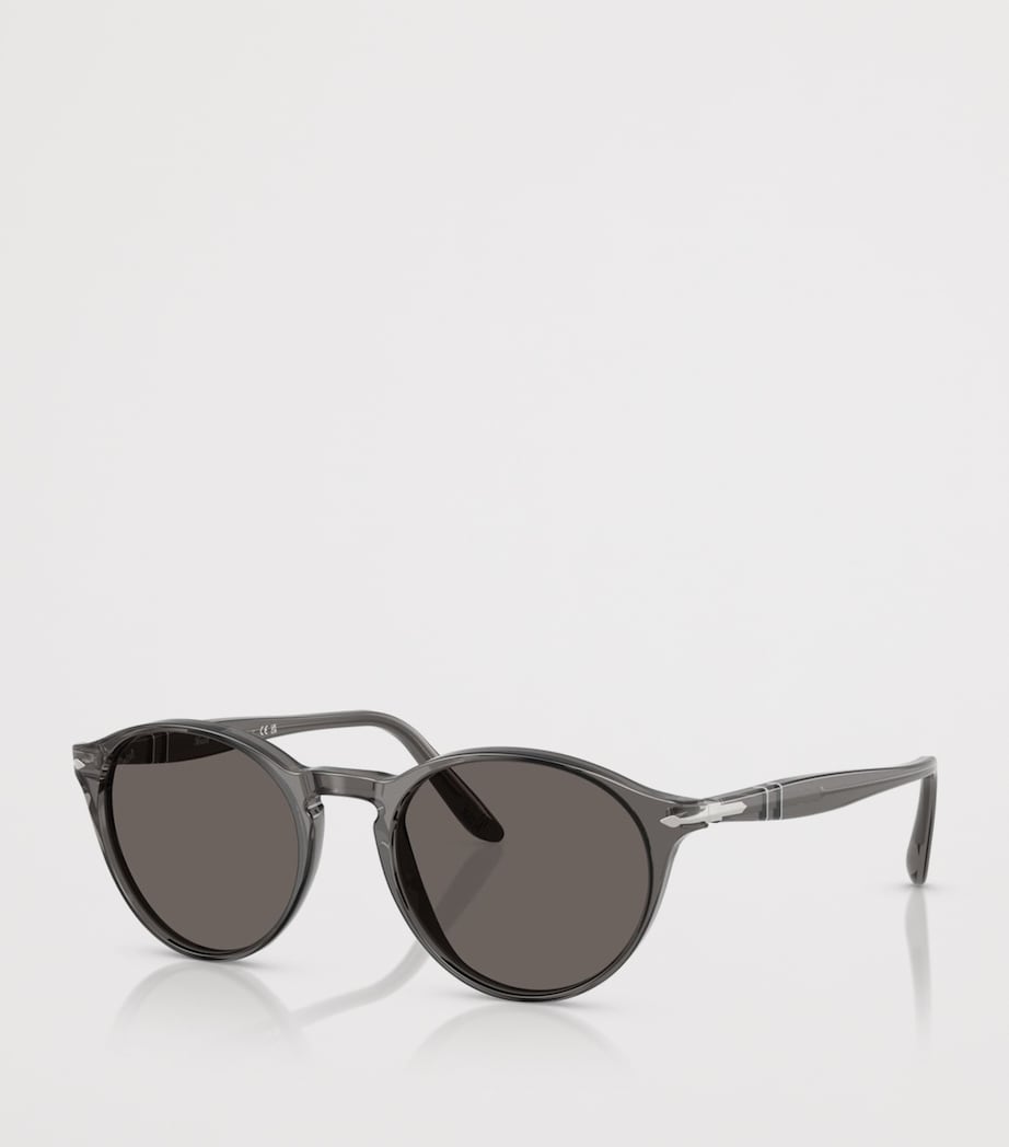 Persol PO3092SM Round Sunglasses Grey Image 2