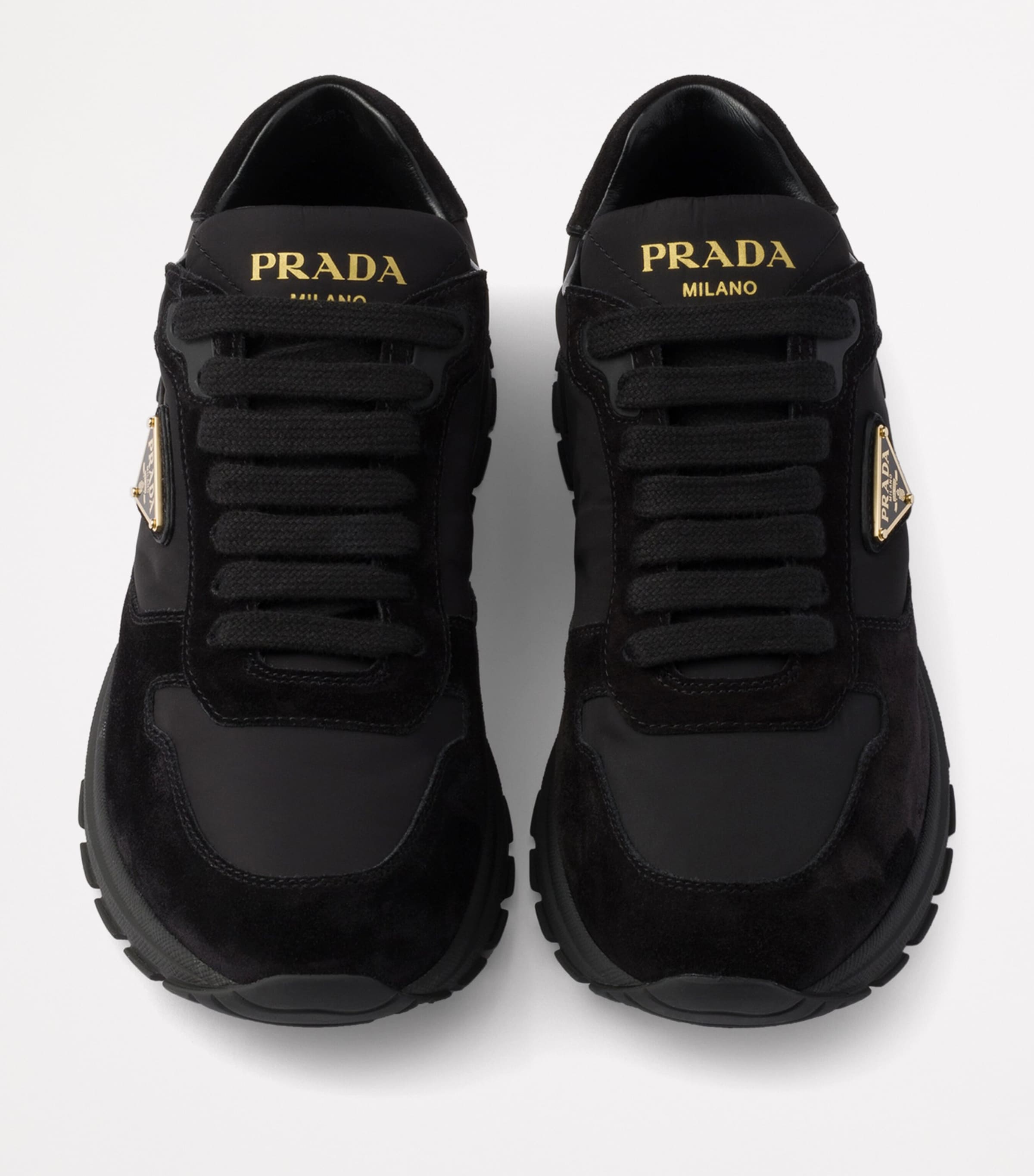 Re-Nylon and Suede Prax 2.0 Low-Top Sneakers F0002 Image 3