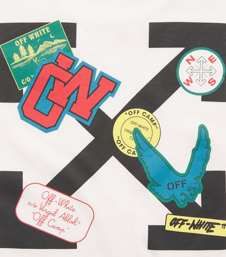 Off-White Kids Cotton Arrow T-Shirt (4-12+ Years) White Image 3