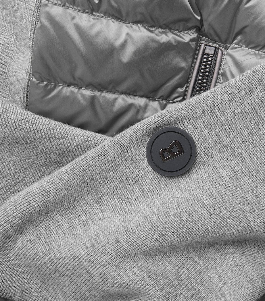 Bogner Mens Padded Zisco Hybrid Jacket Grey Melange Image 5