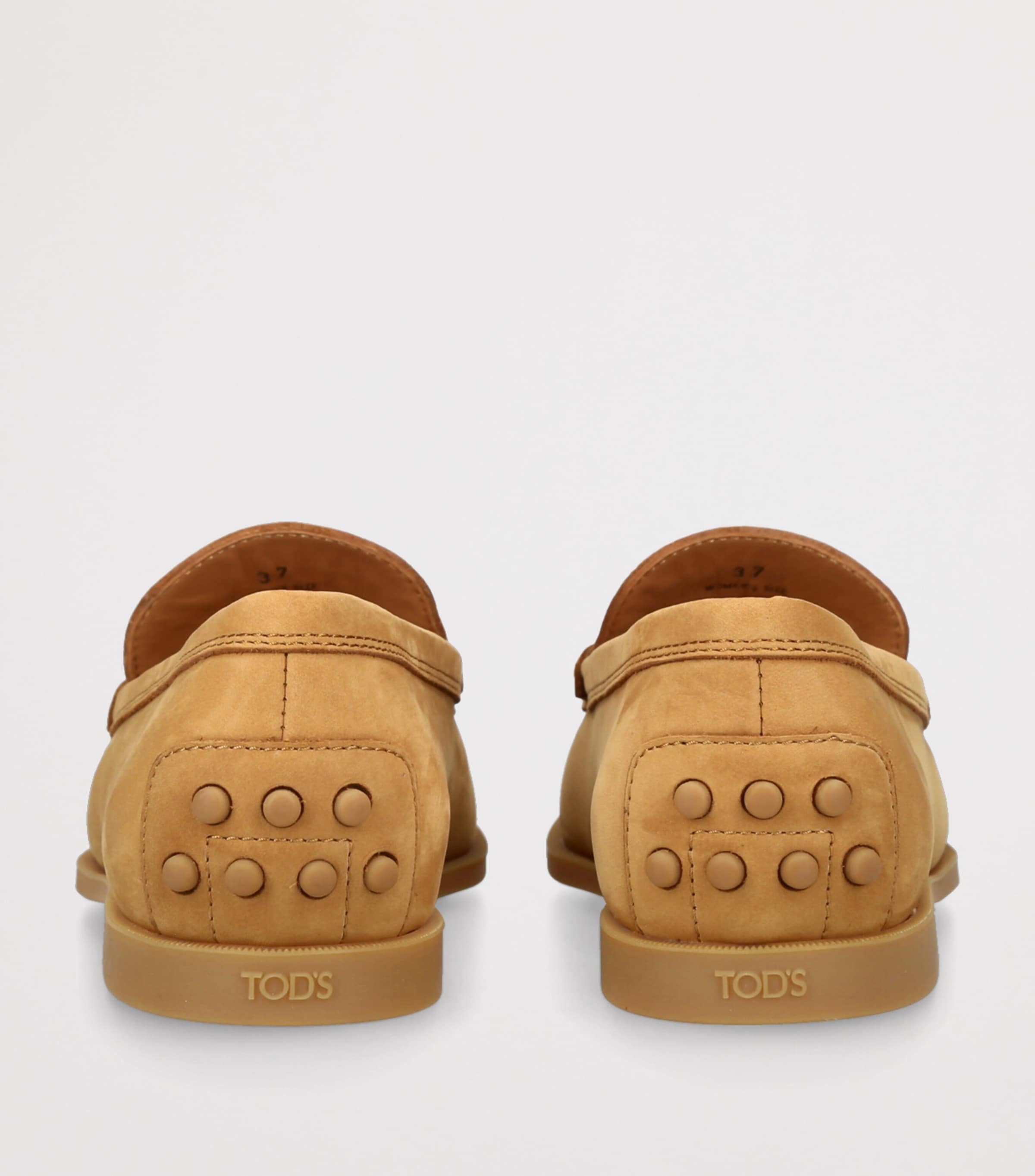 Tod's Suede Gomma Leggero Loafers Camel Image 2
