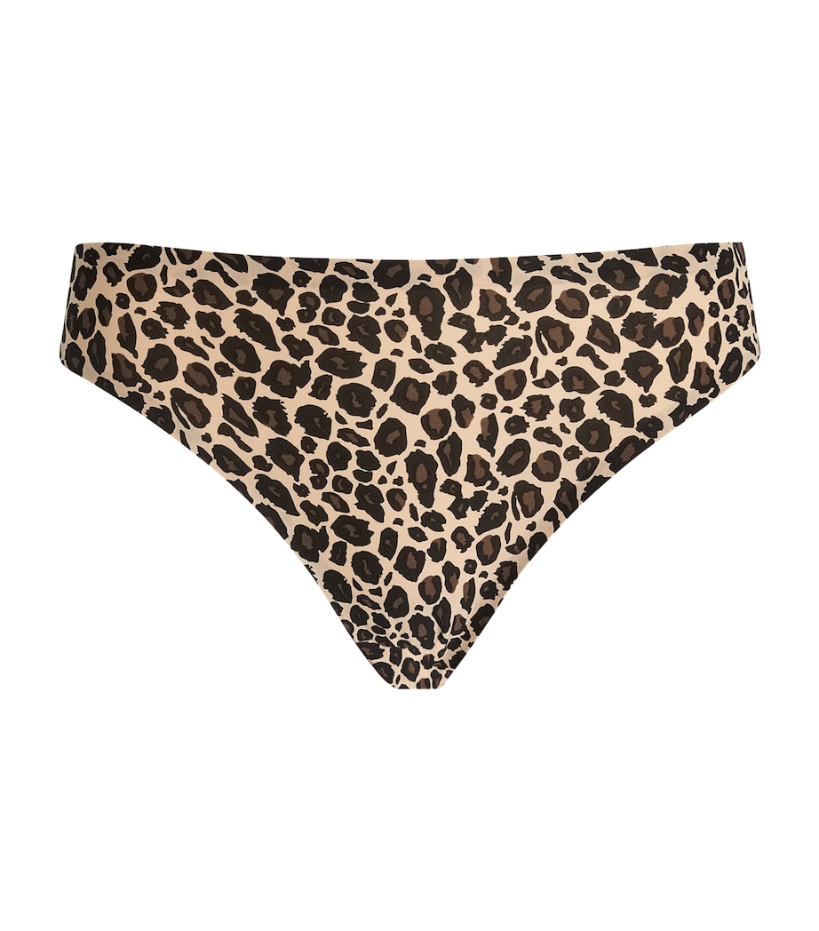 SoftStretch Animal-Print Thong 0OZ LEOPARD Image 1