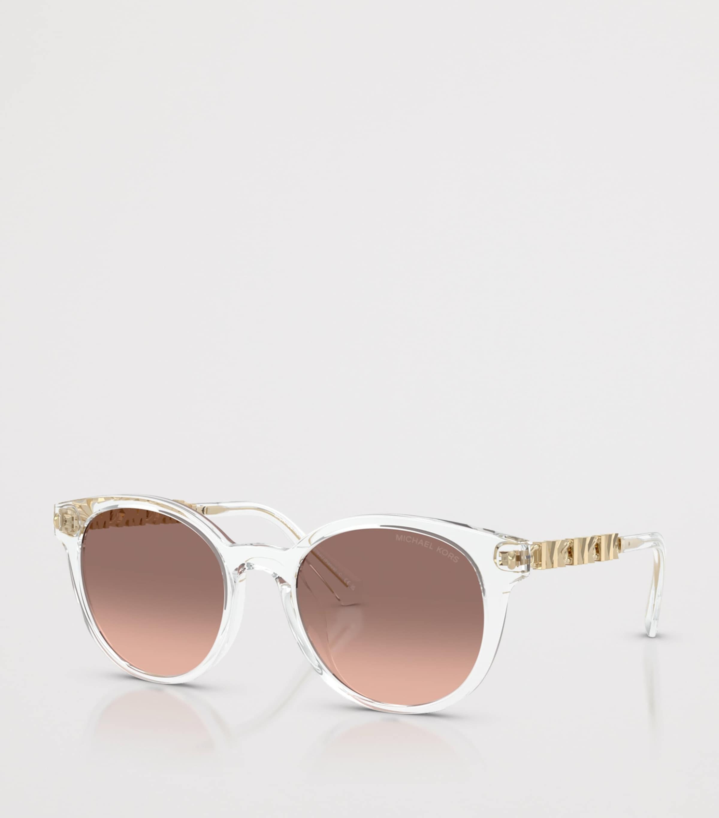 Michael Kors Pienza Round Sunglasses Clear Image 2
